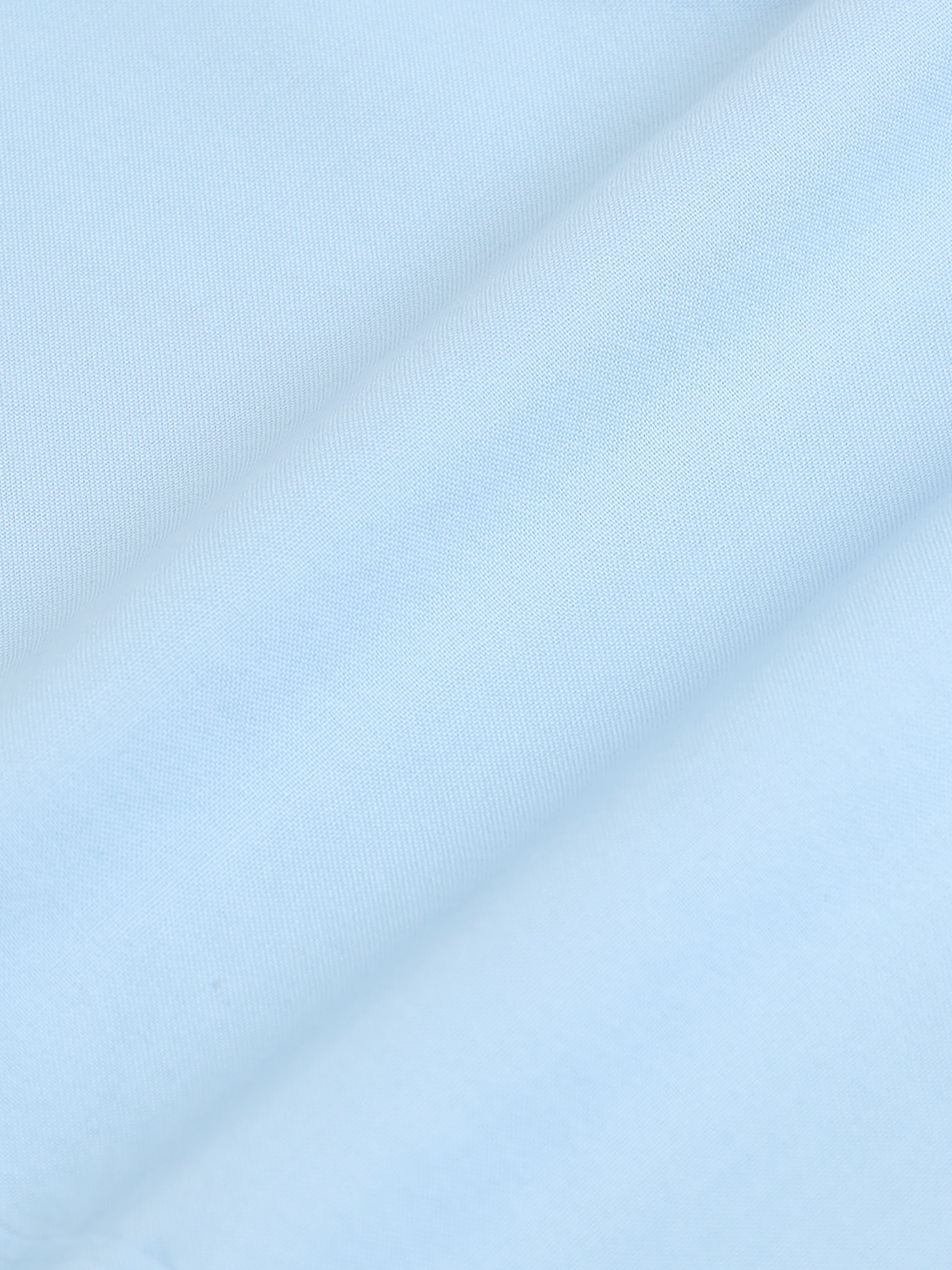Men Blue Plain Shirt