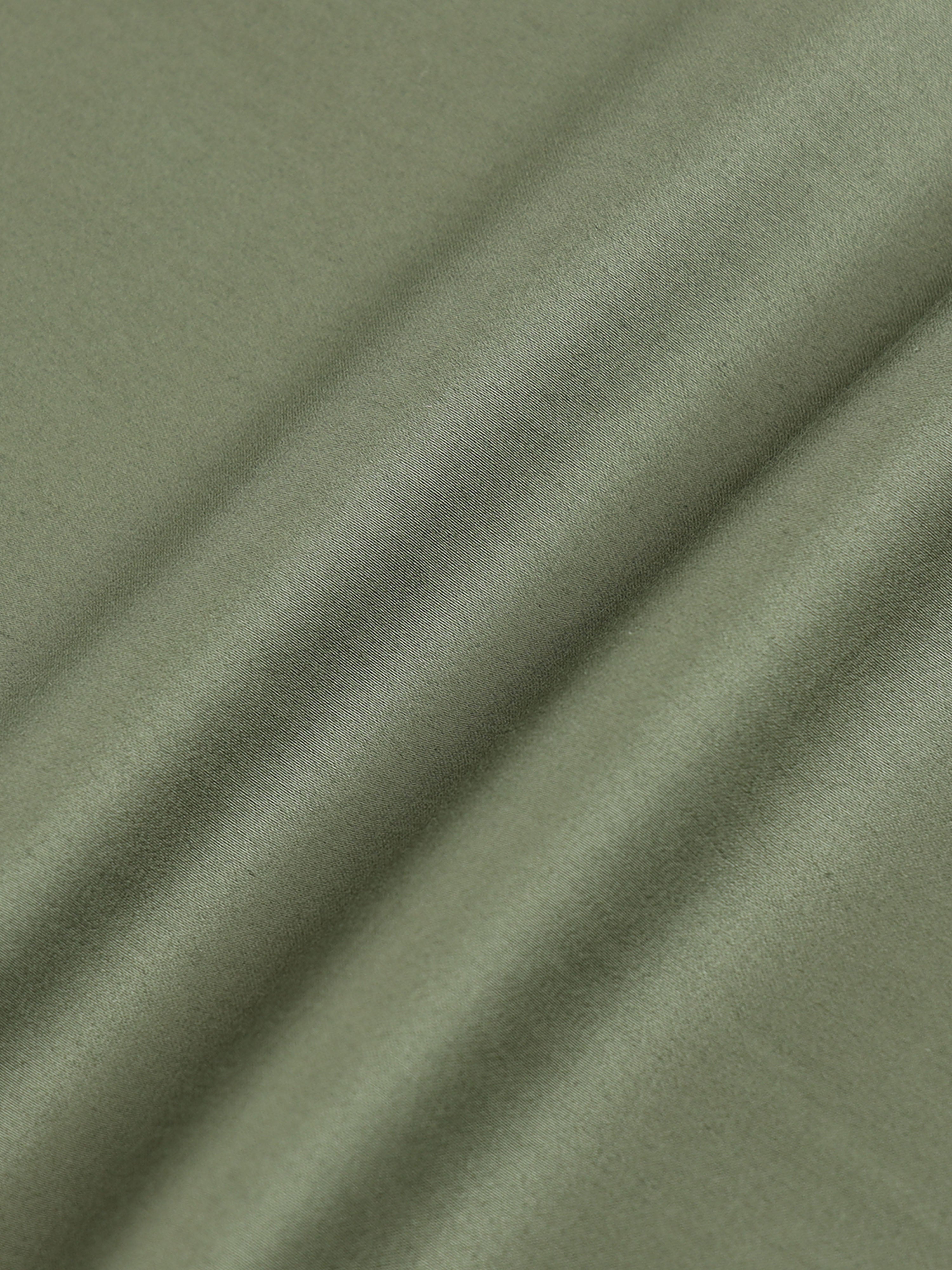 Men Green Satin Shirt