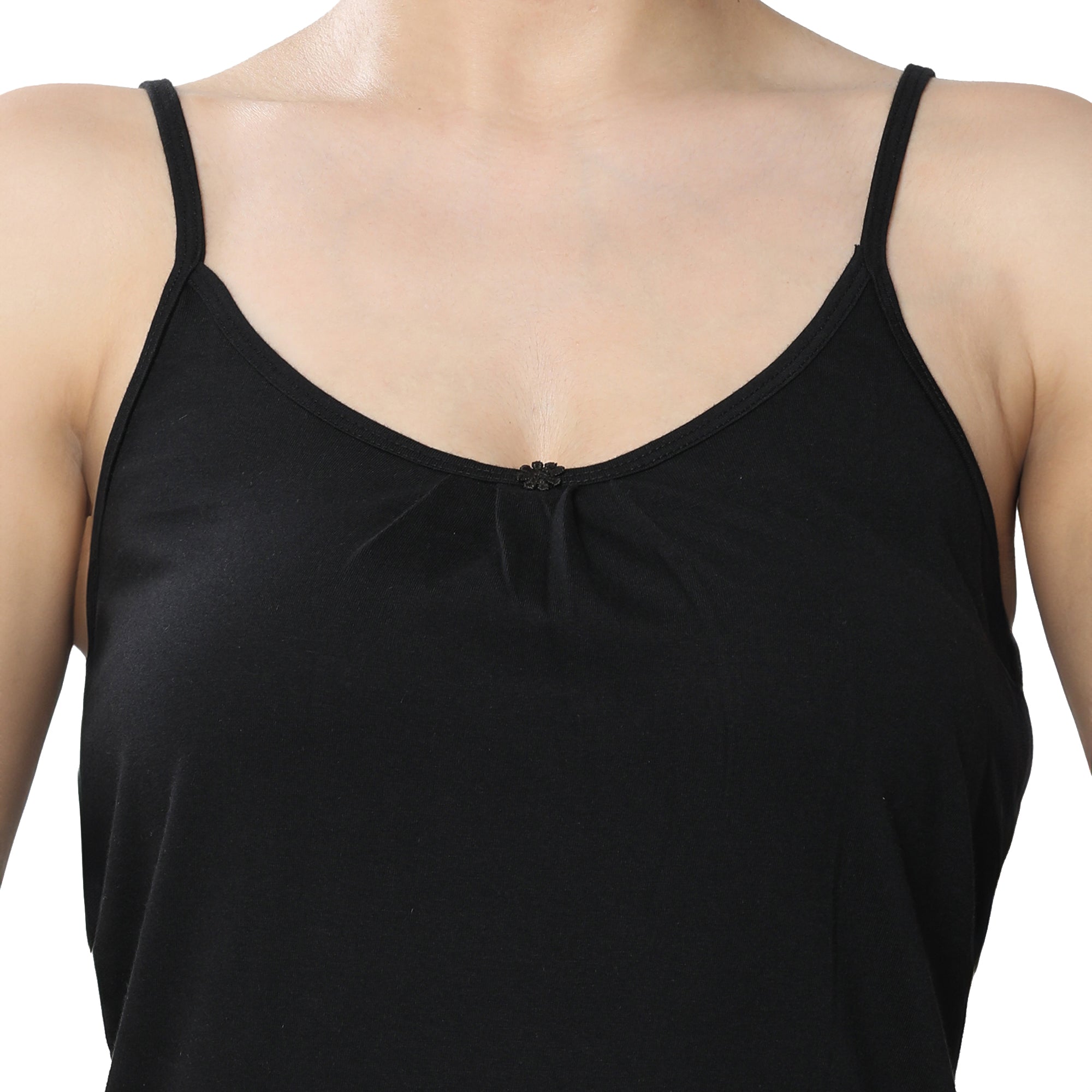 Relaxed Fit Scoop Neck Thigh Length Kurta Slip