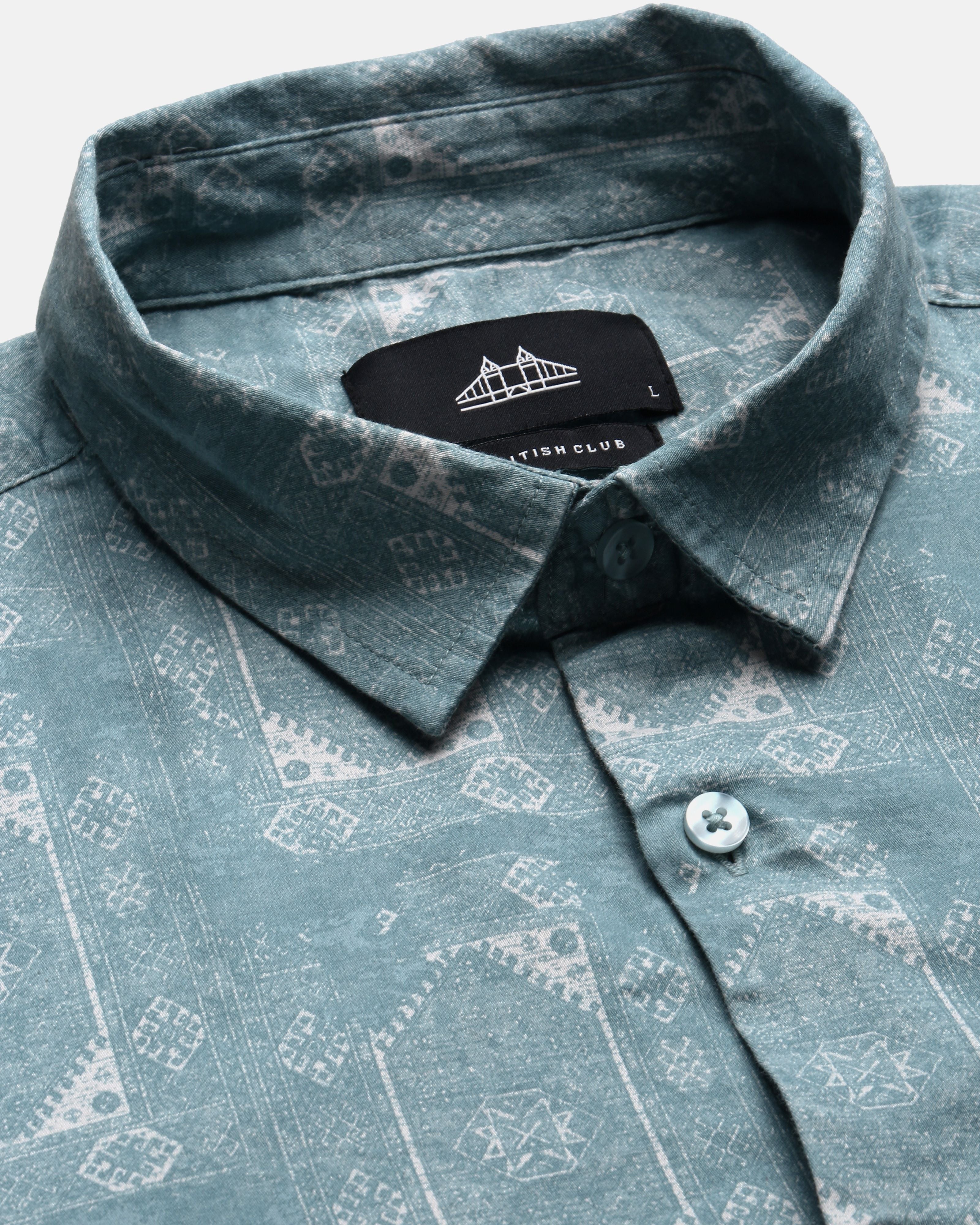 Men Blue Casual Shirt