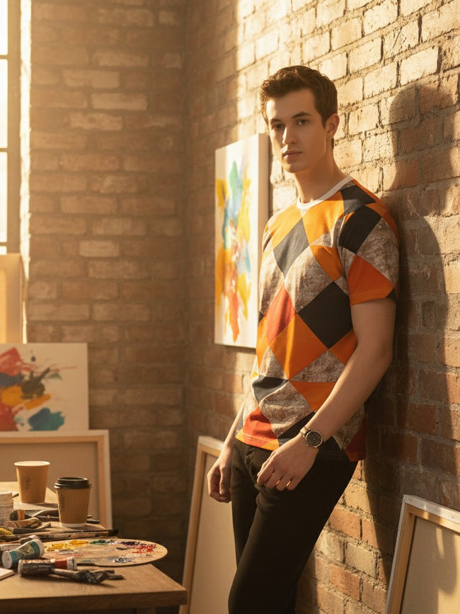 Men All-Over Cotton T-Shirt