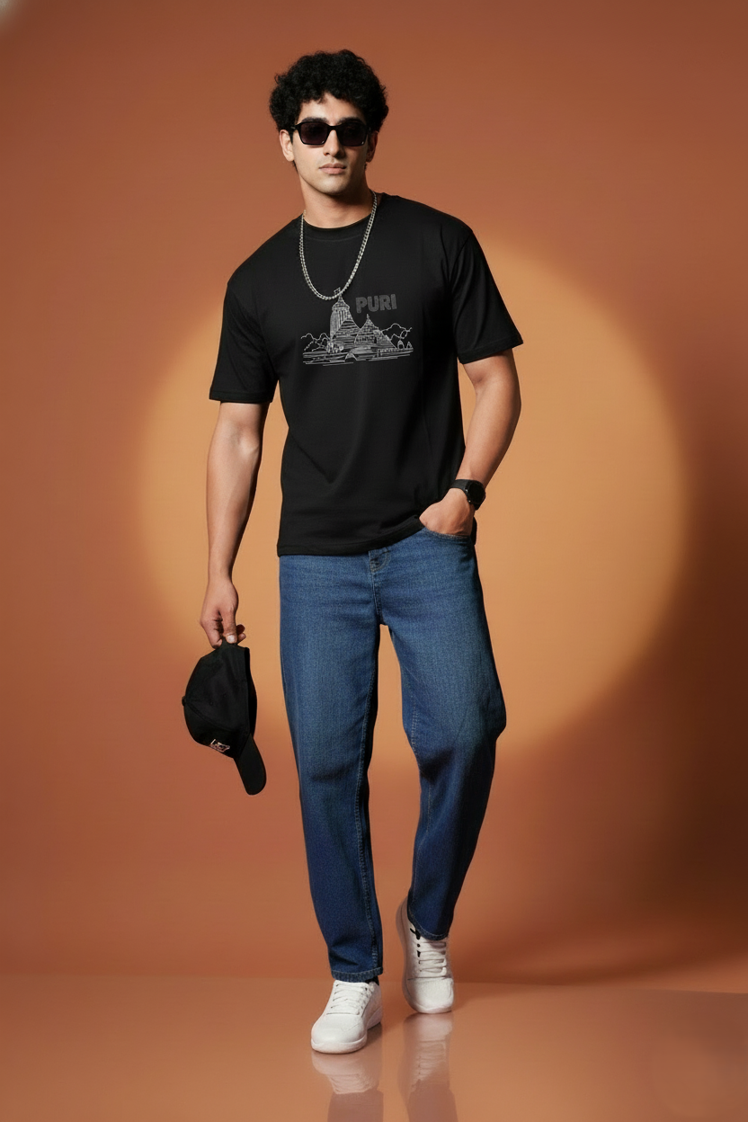Men Printed Regular Cotton T-Shirt