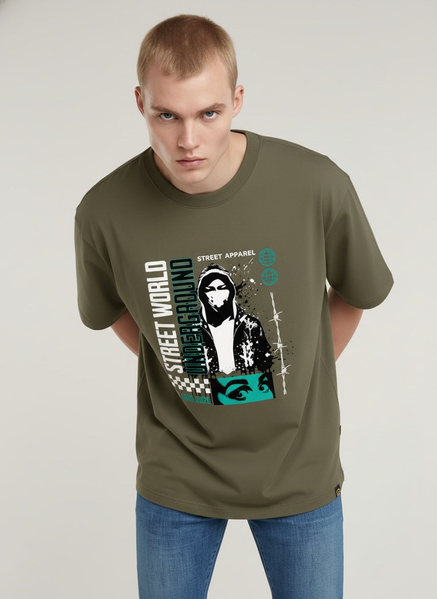 Men Oversized Cotton T-Shirt