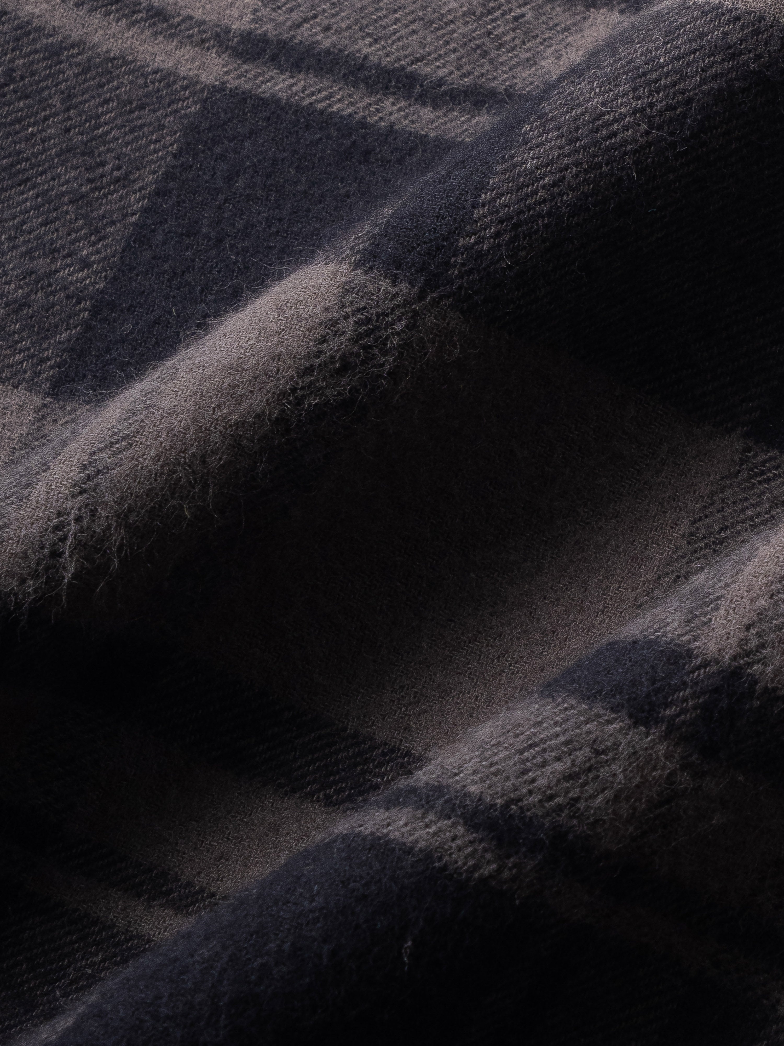 Men Grey Flannel Checked Shirt