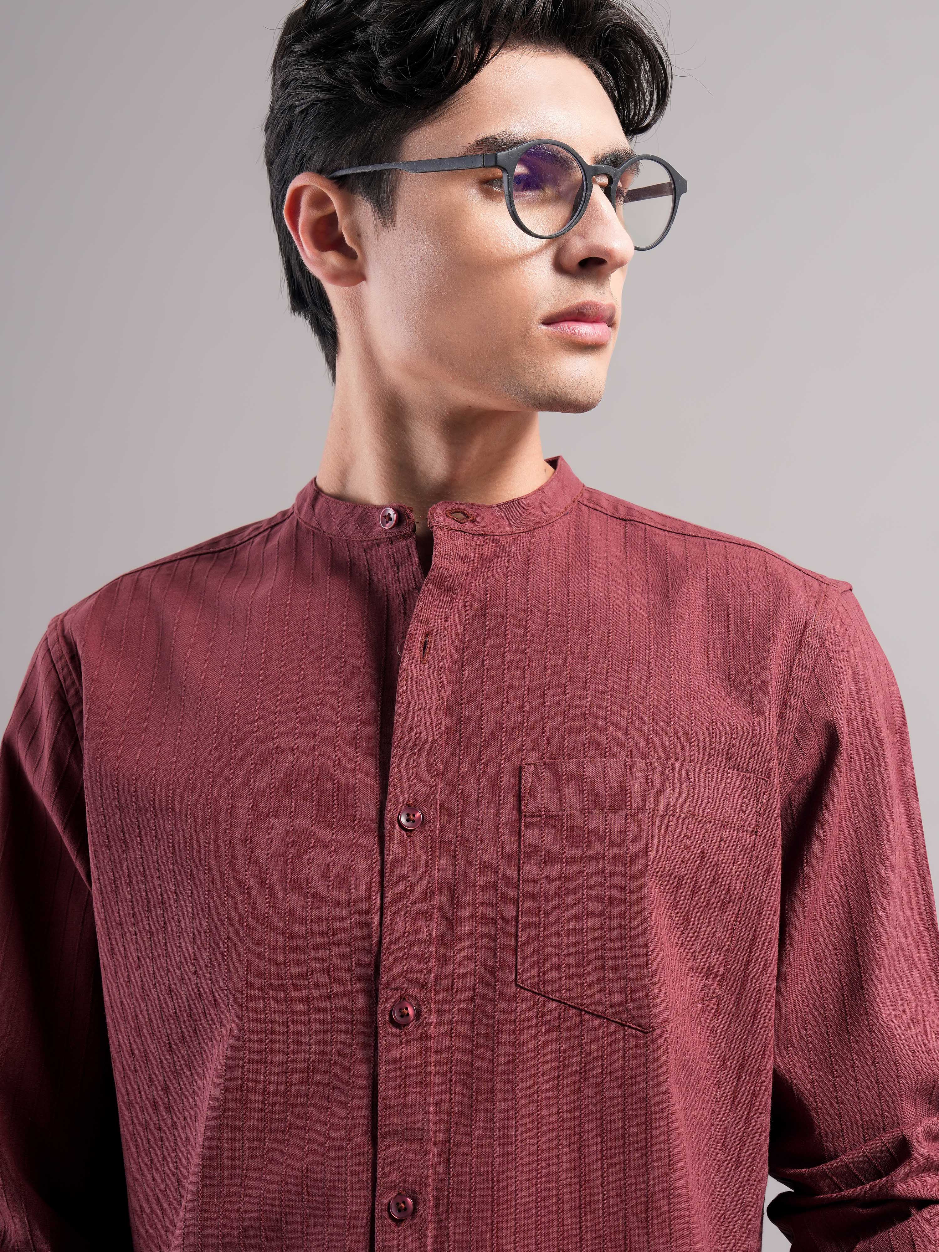 Men Cotton Striped Shirts