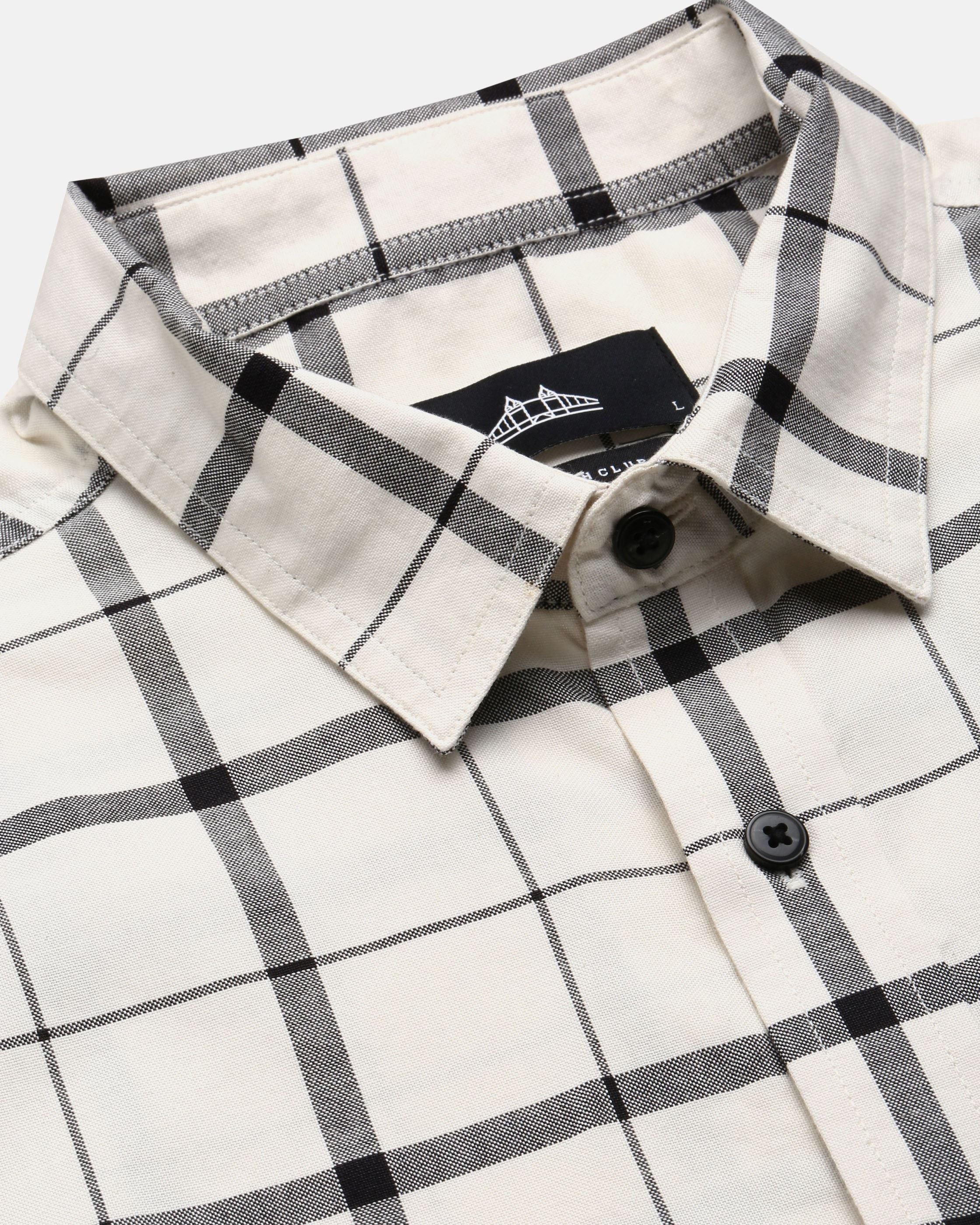 Men White Casual Shirt