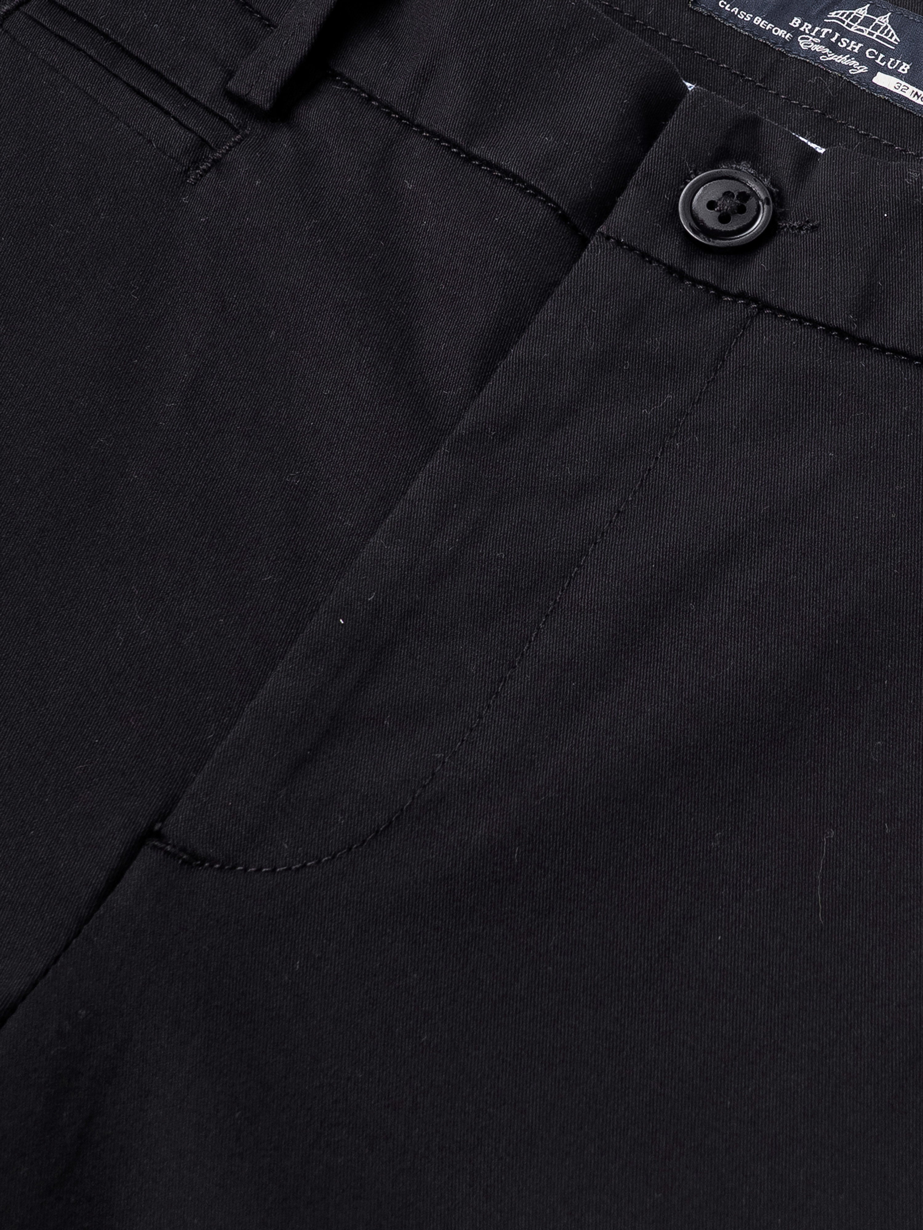 Men Black Smart Slim Fit Chinos