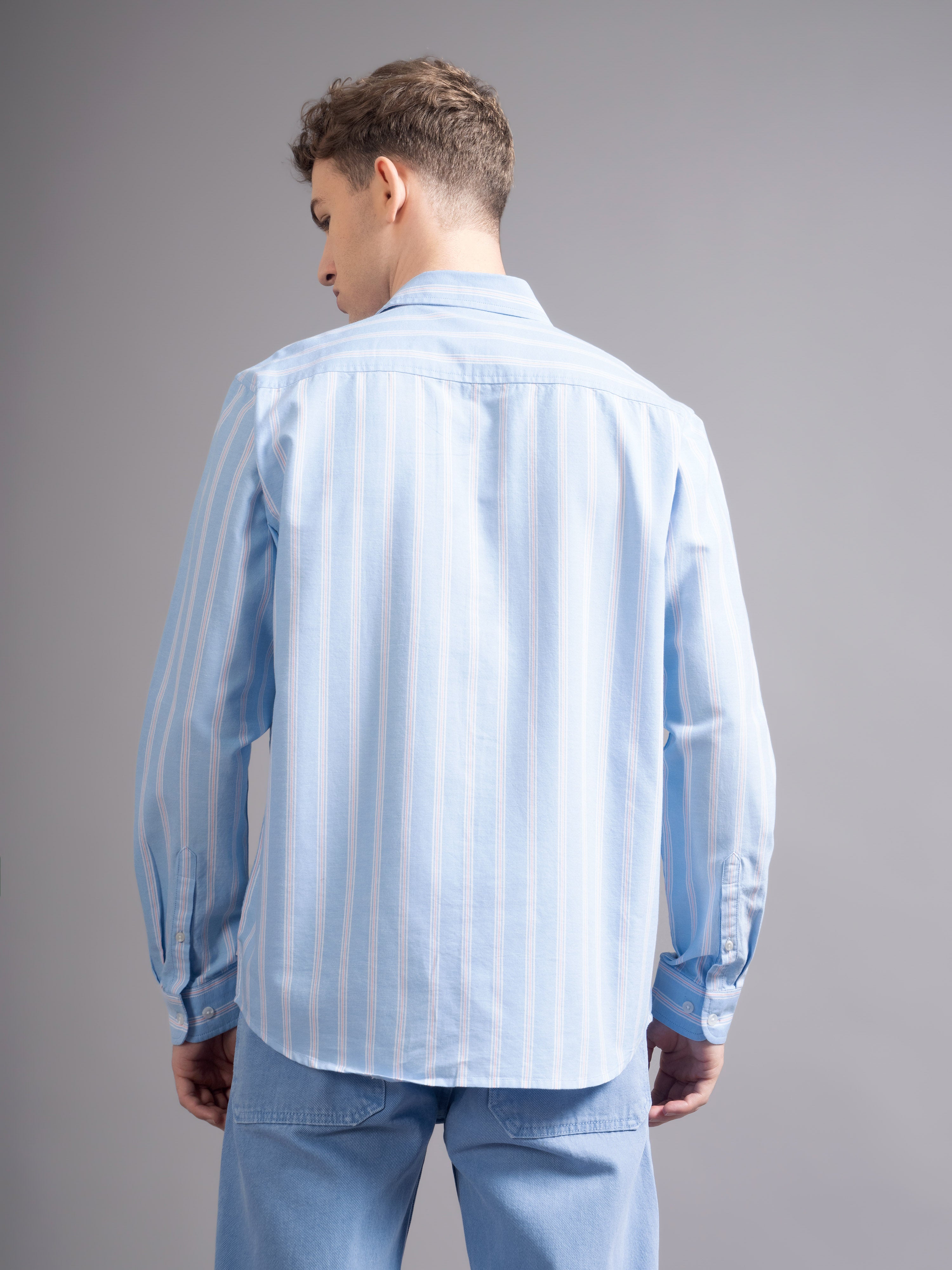 Men Blue Casual Shirt