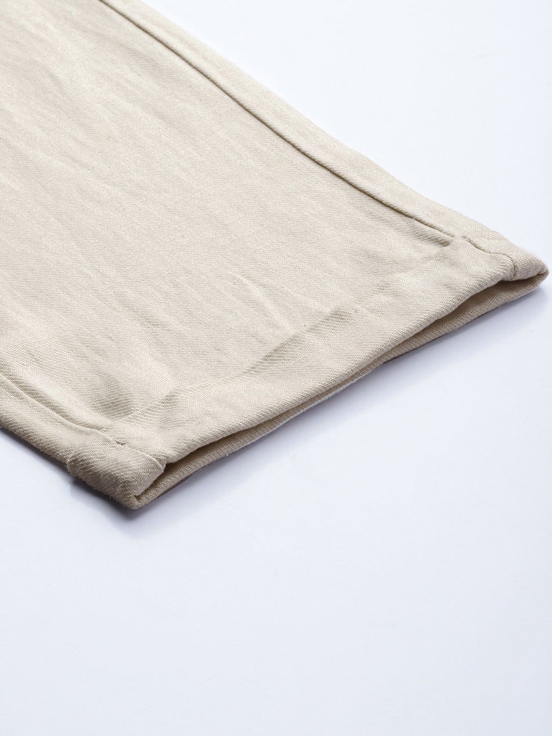 Men Ardor Edition Cream Tapered Fit Chinos Trousers