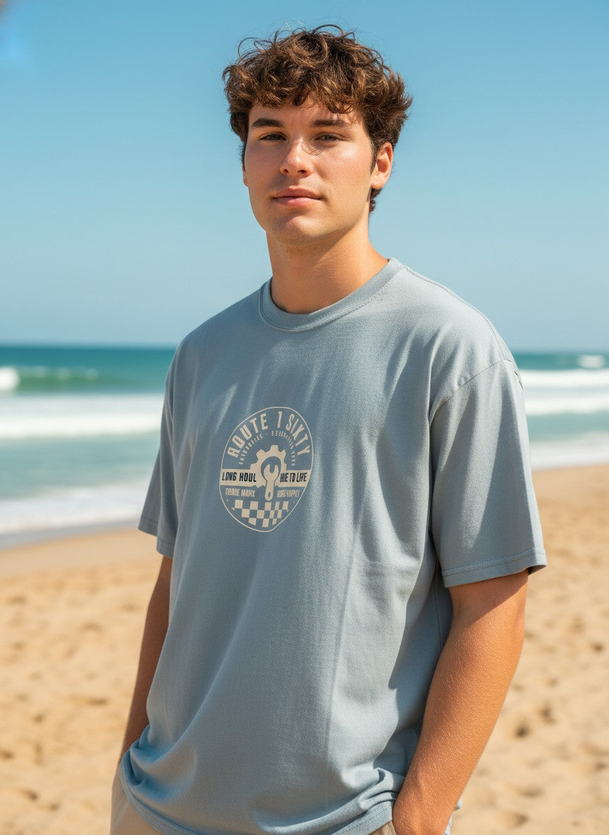 Men Oversized Cotton Printed T-Shirt
