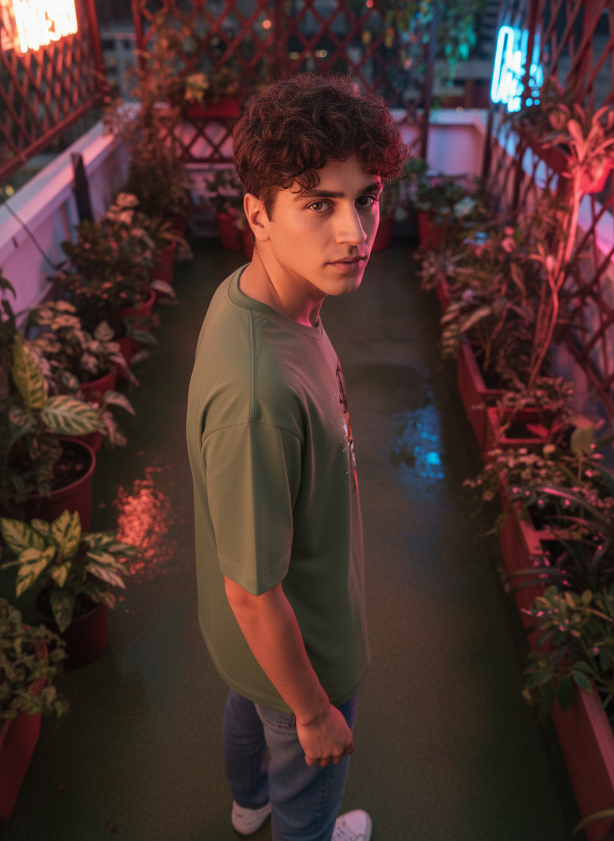 Men Oversized Cotton T-Shirt