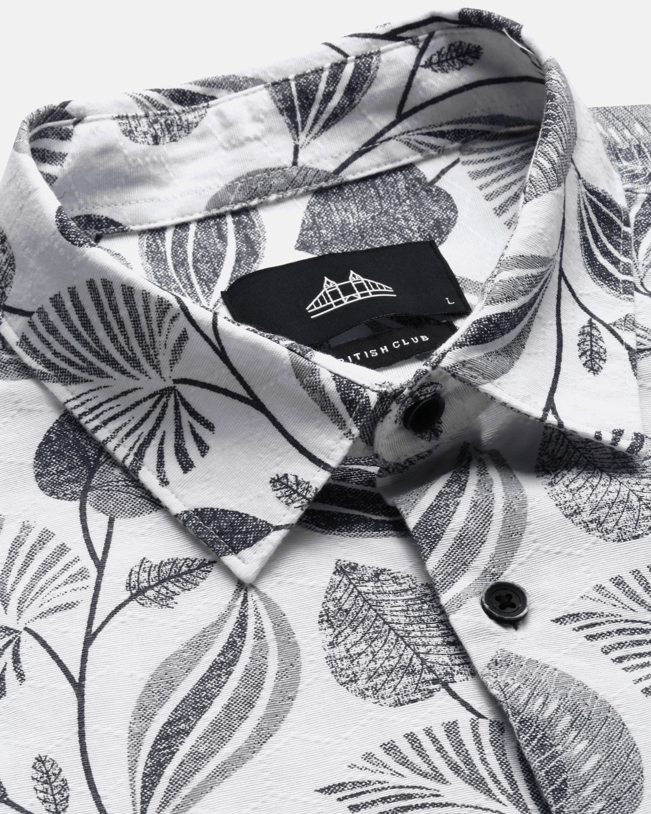 Men White Casual Shirt