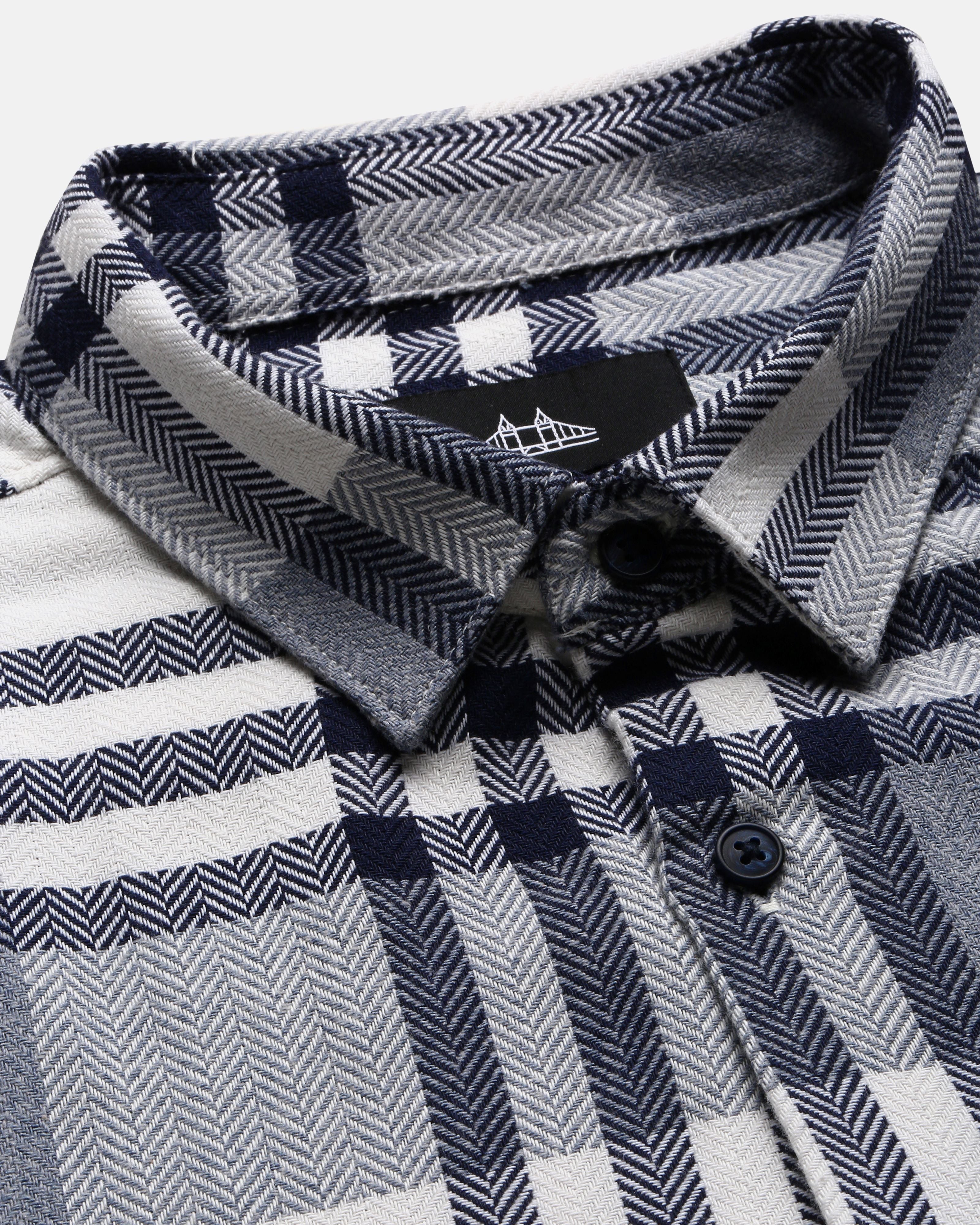 Men Grey Casual Shirt