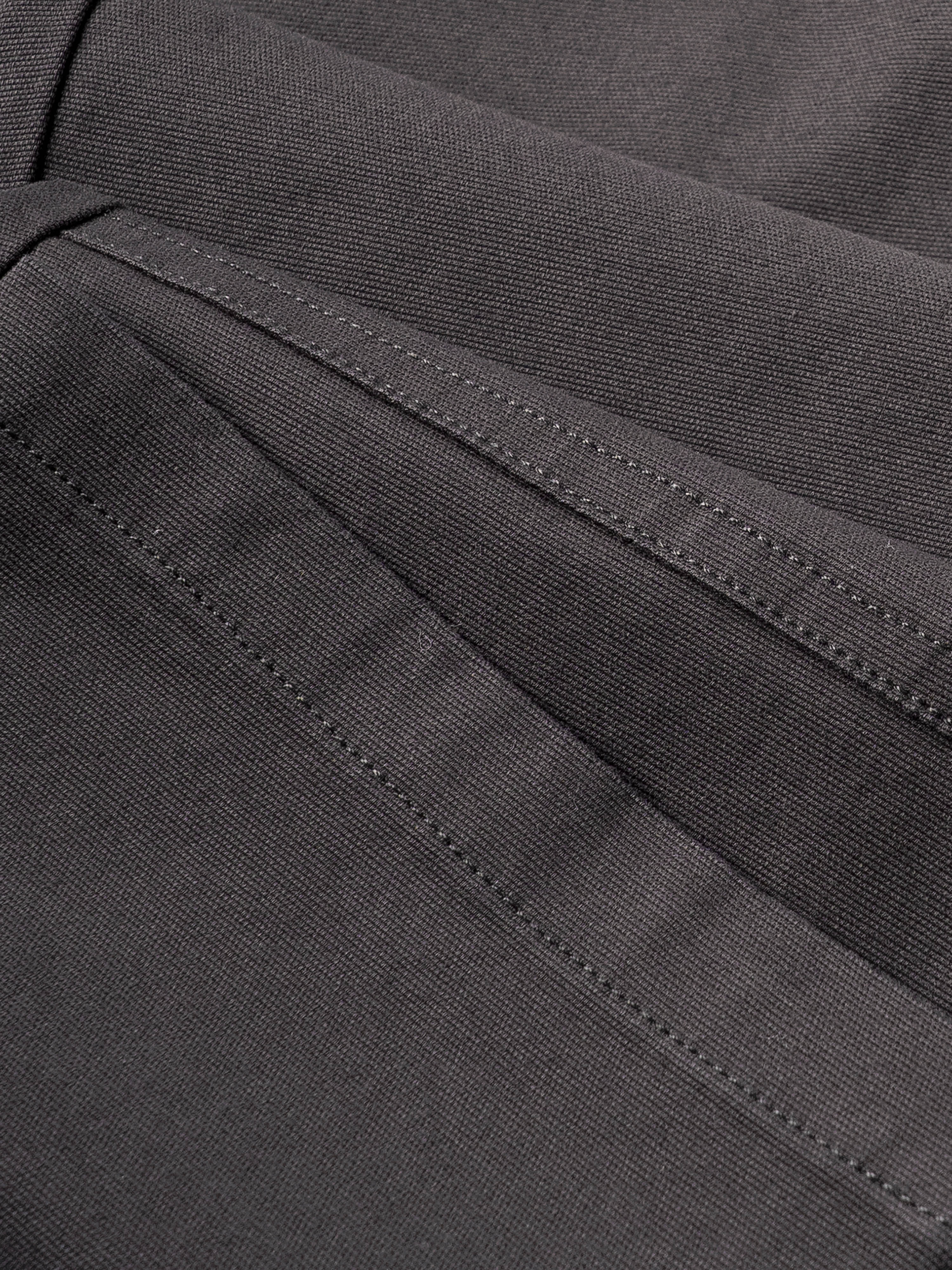 Men Charcoal Straight Fit Cargo Trouser