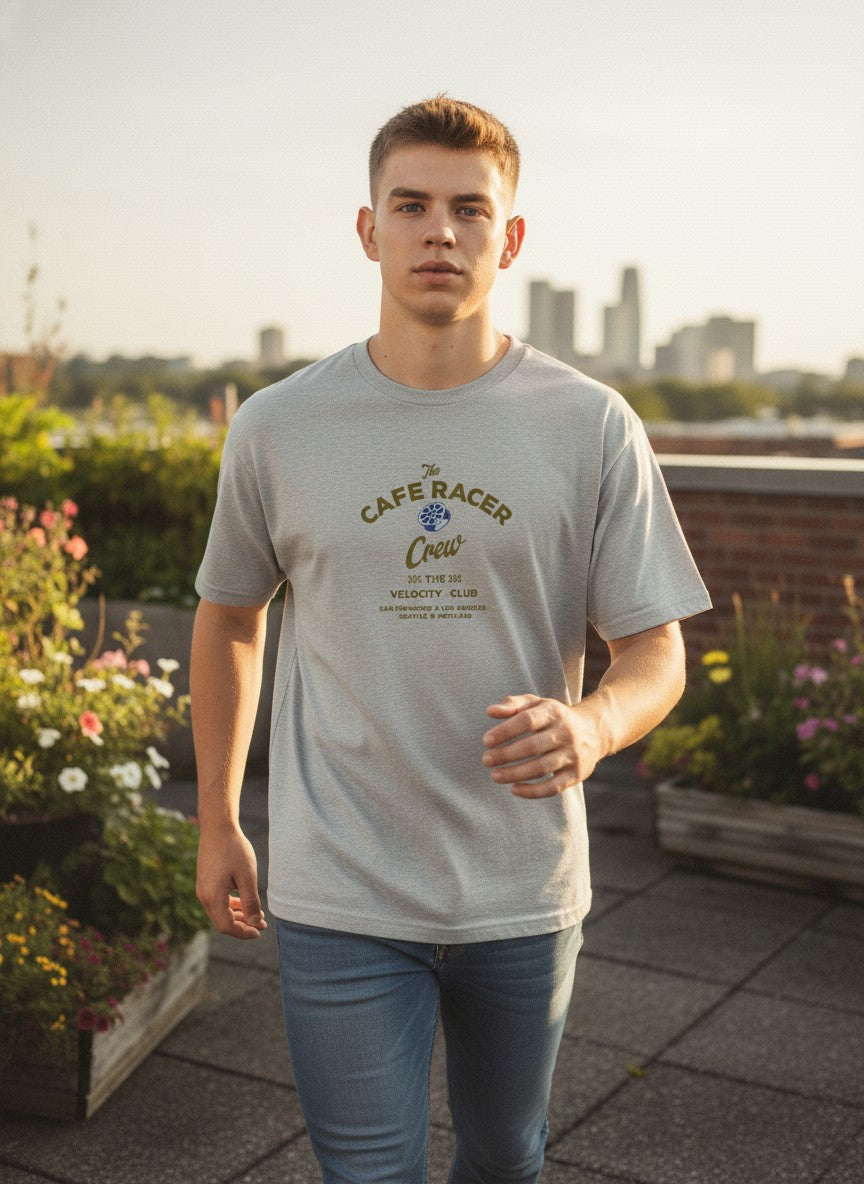 Men Oversized Cotton Printed T-Shirt