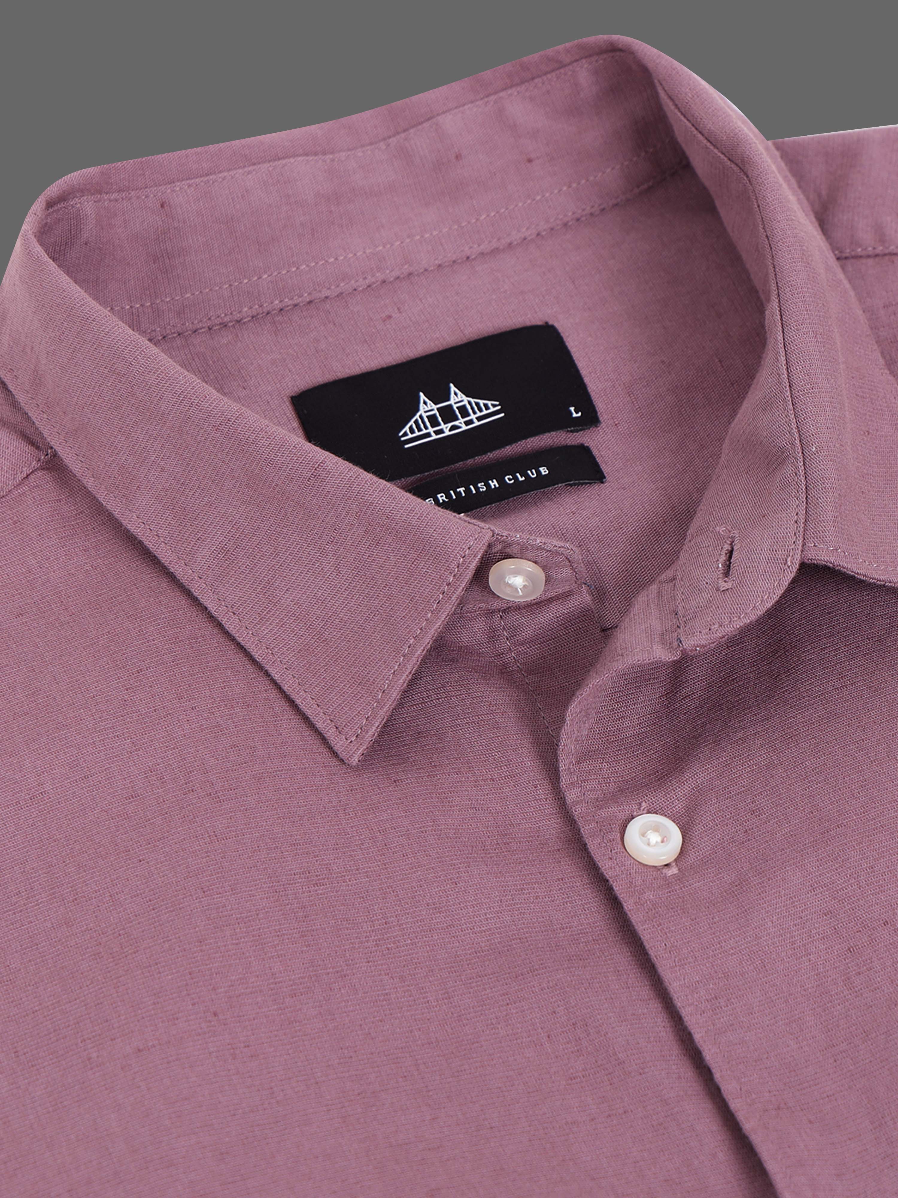 Men Mauve Slim Fit Shirt