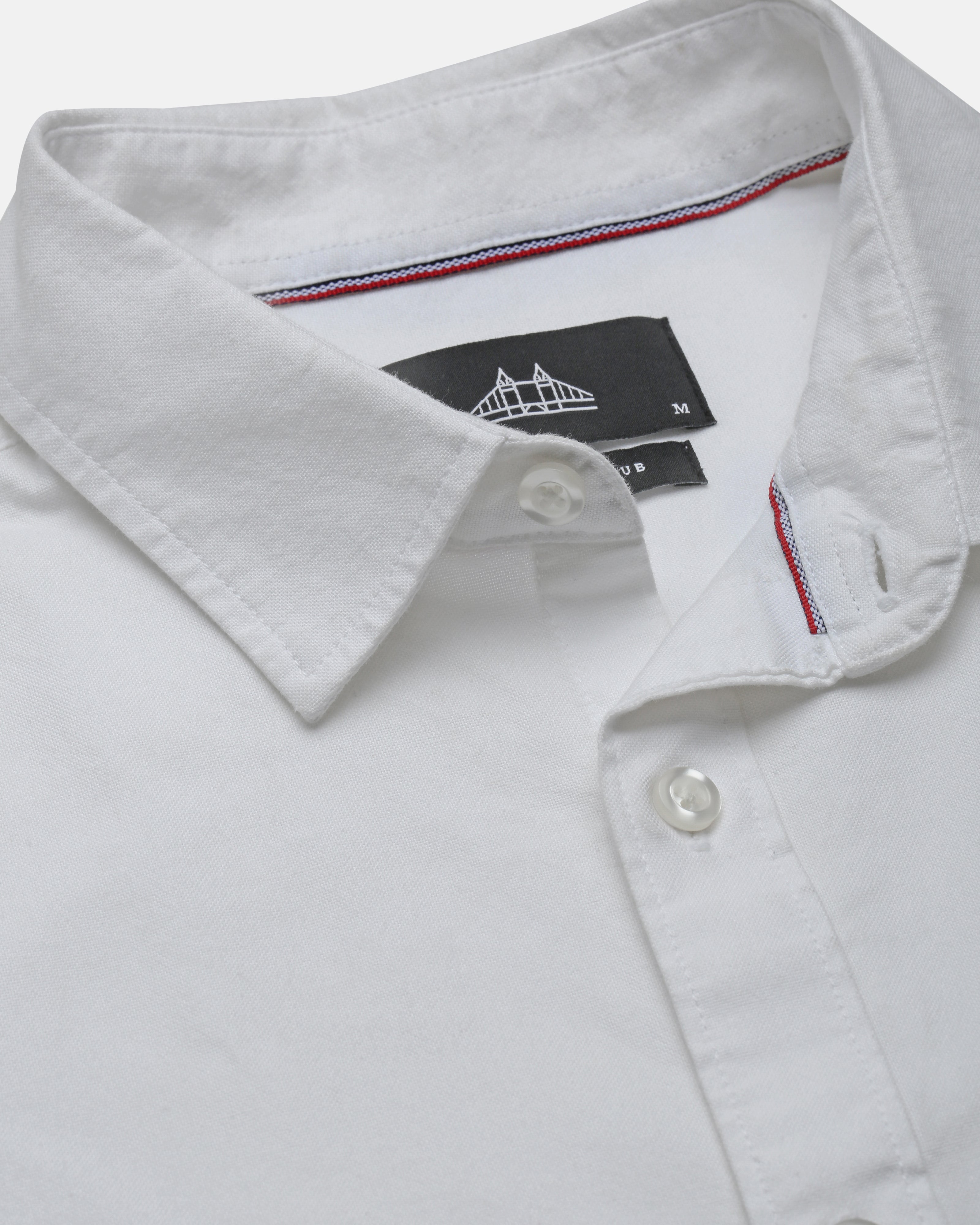 Men White Oxford Shirt
