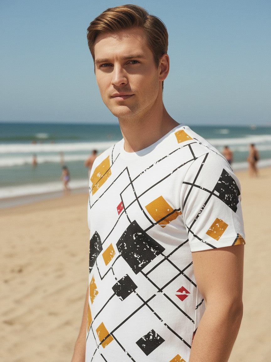 Men All-Over Cotton T-Shirt