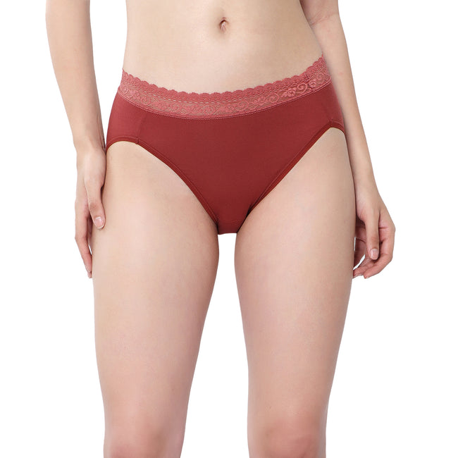 Medium Rise 3/4th Coverage Lace Hipster Pack Of 2