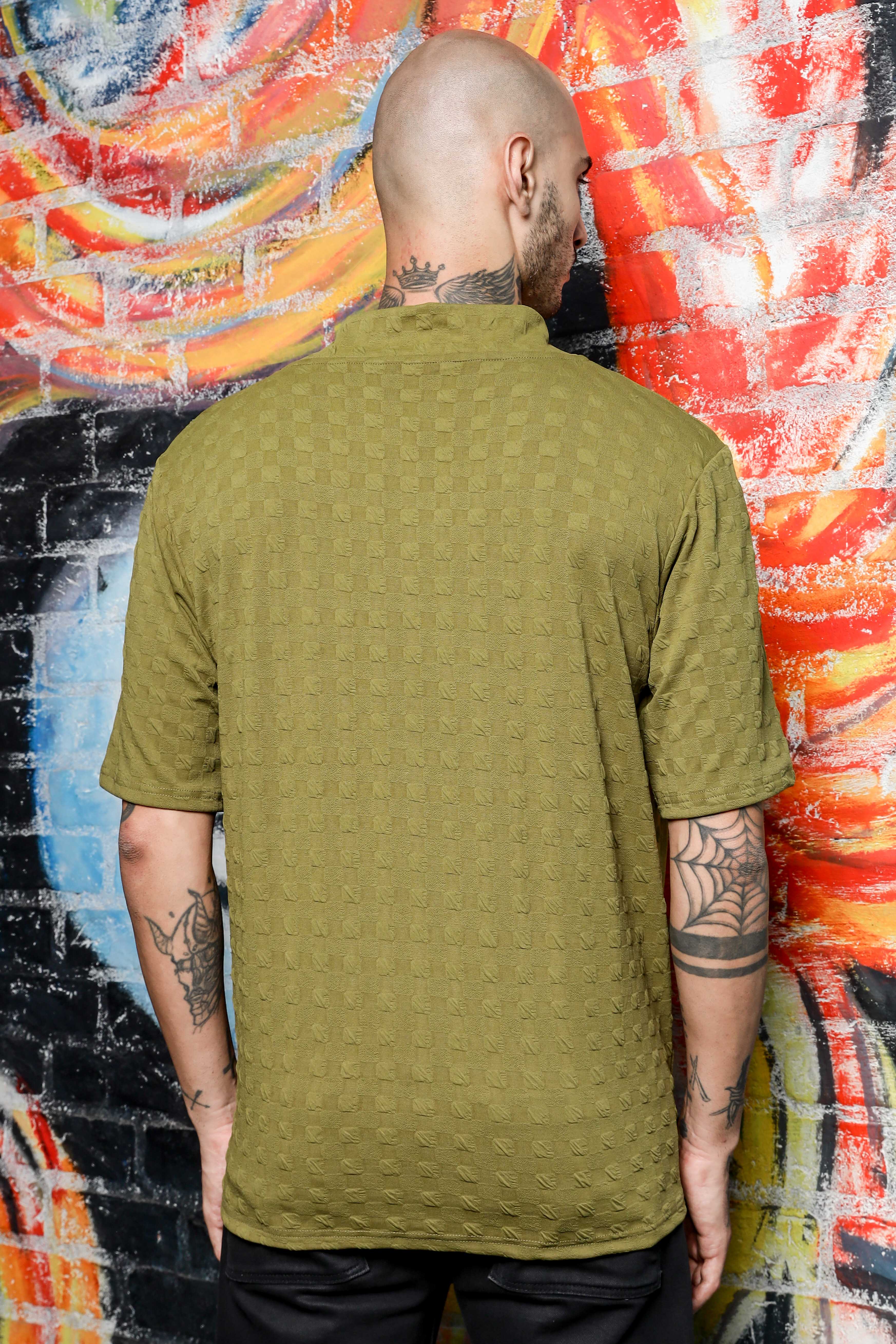 Unisex Olive Oversized T-shirt