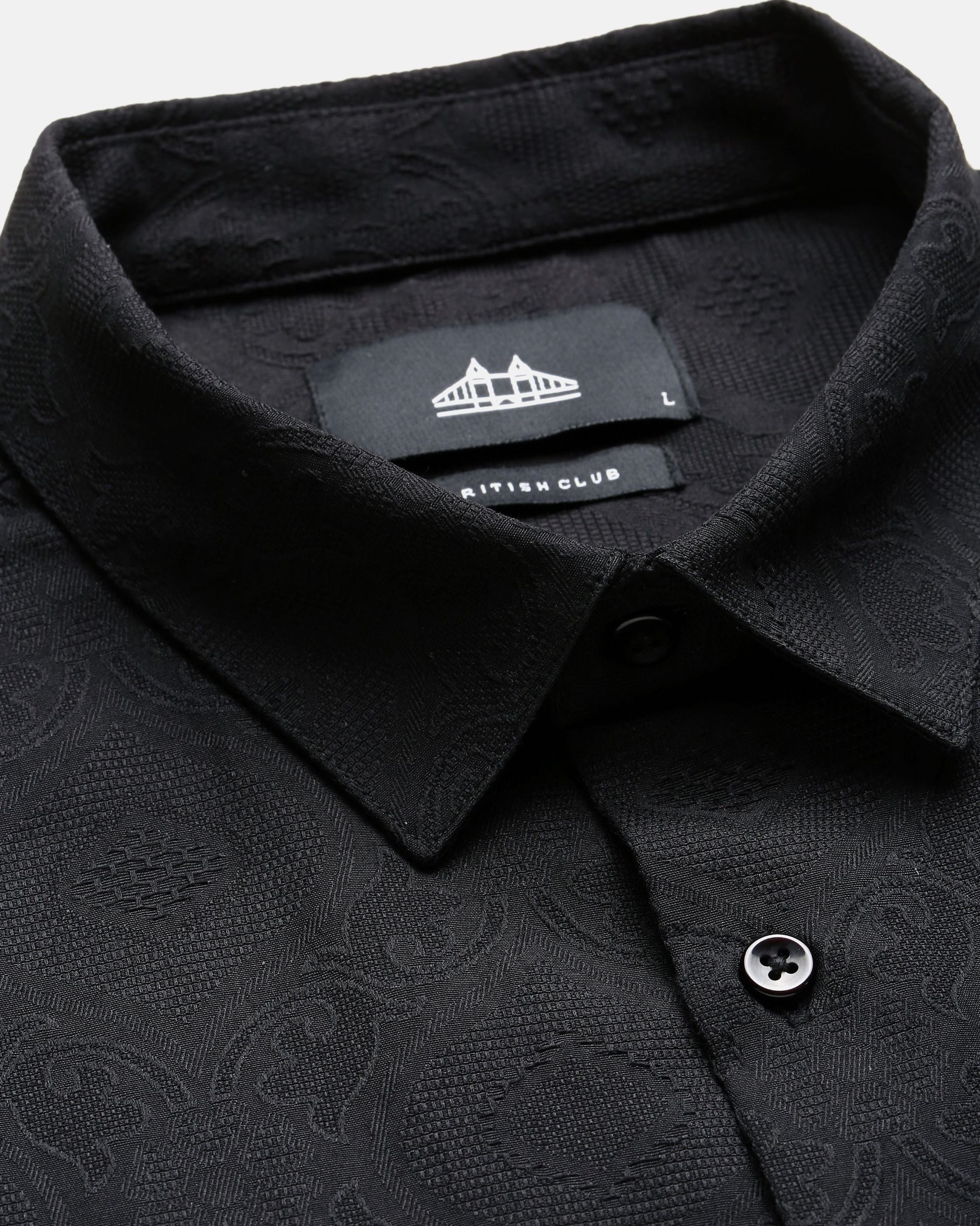Men Black Casual Shirt