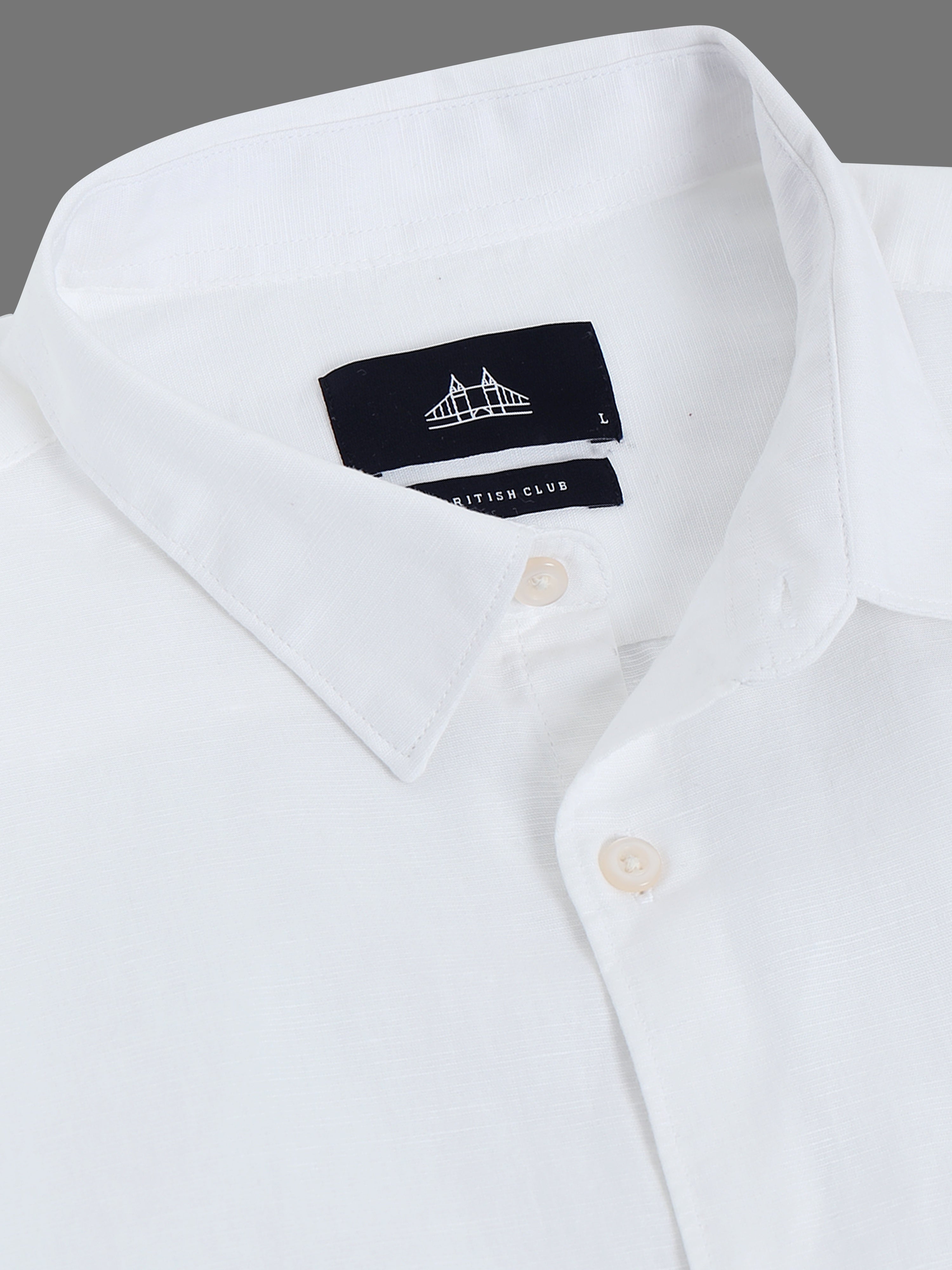 Men White Satin Shirt