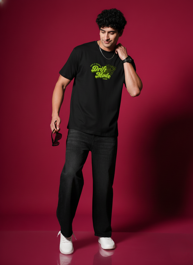 Men Round Neck Cotton T-Shirt