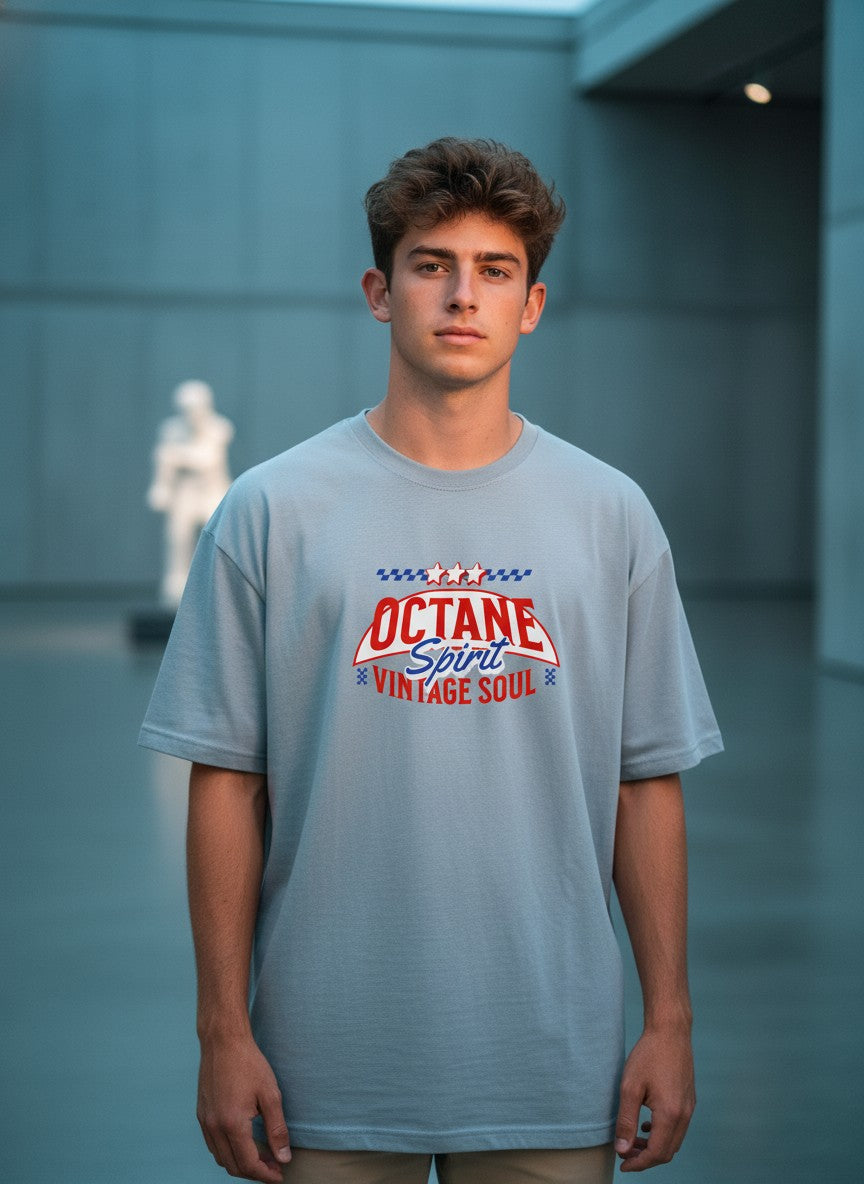 Men Oversized Cotton Printed T-Shirt