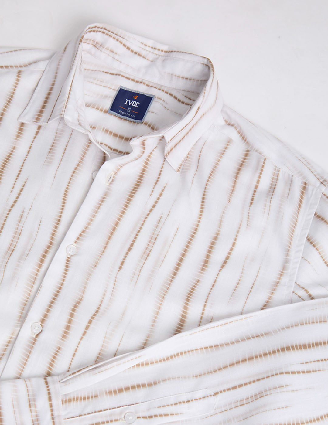 Men Stripes Design Full Sleeve Printed Casual Shirt