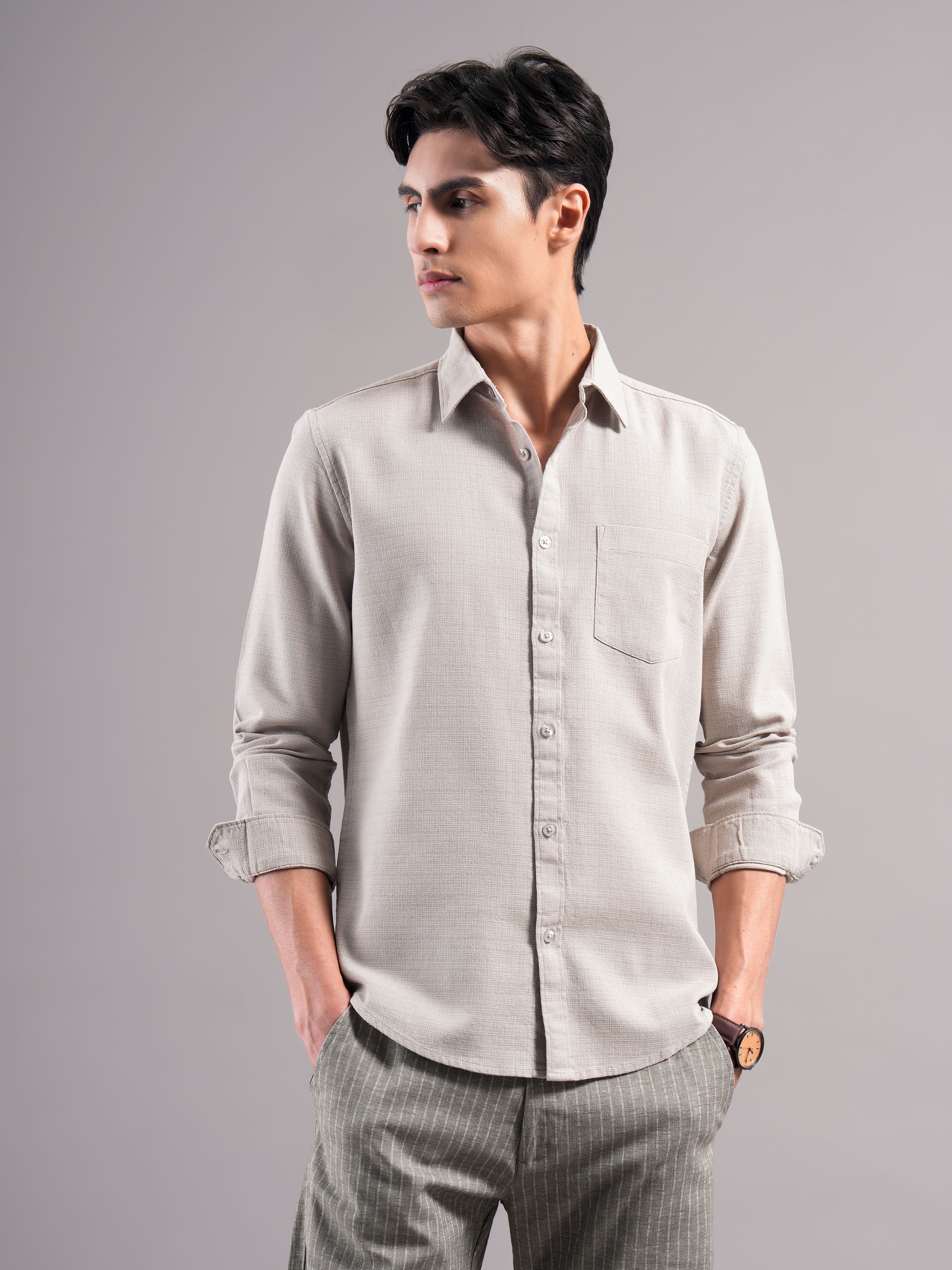Men Organic Cotton Solid Shirts