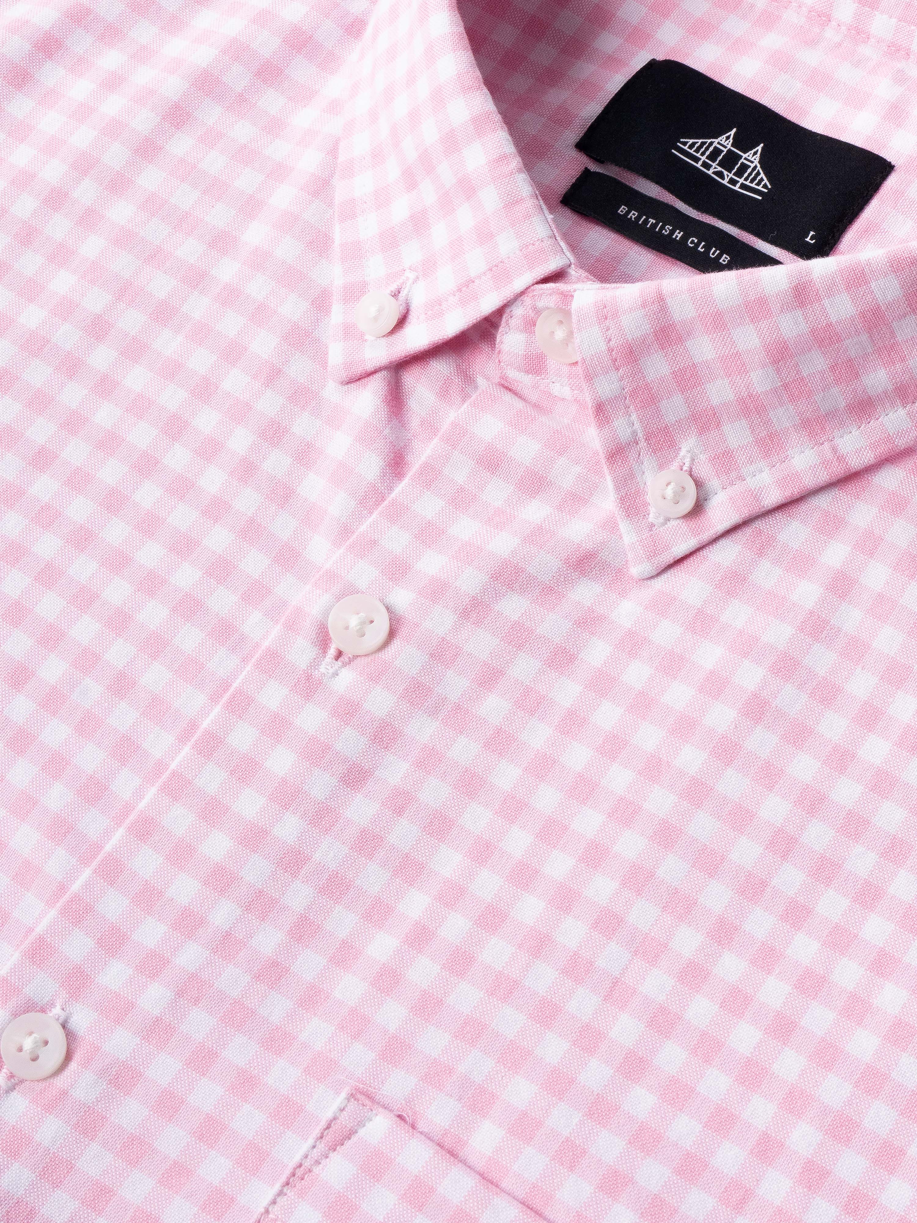 Men Pink Oxford Shirt