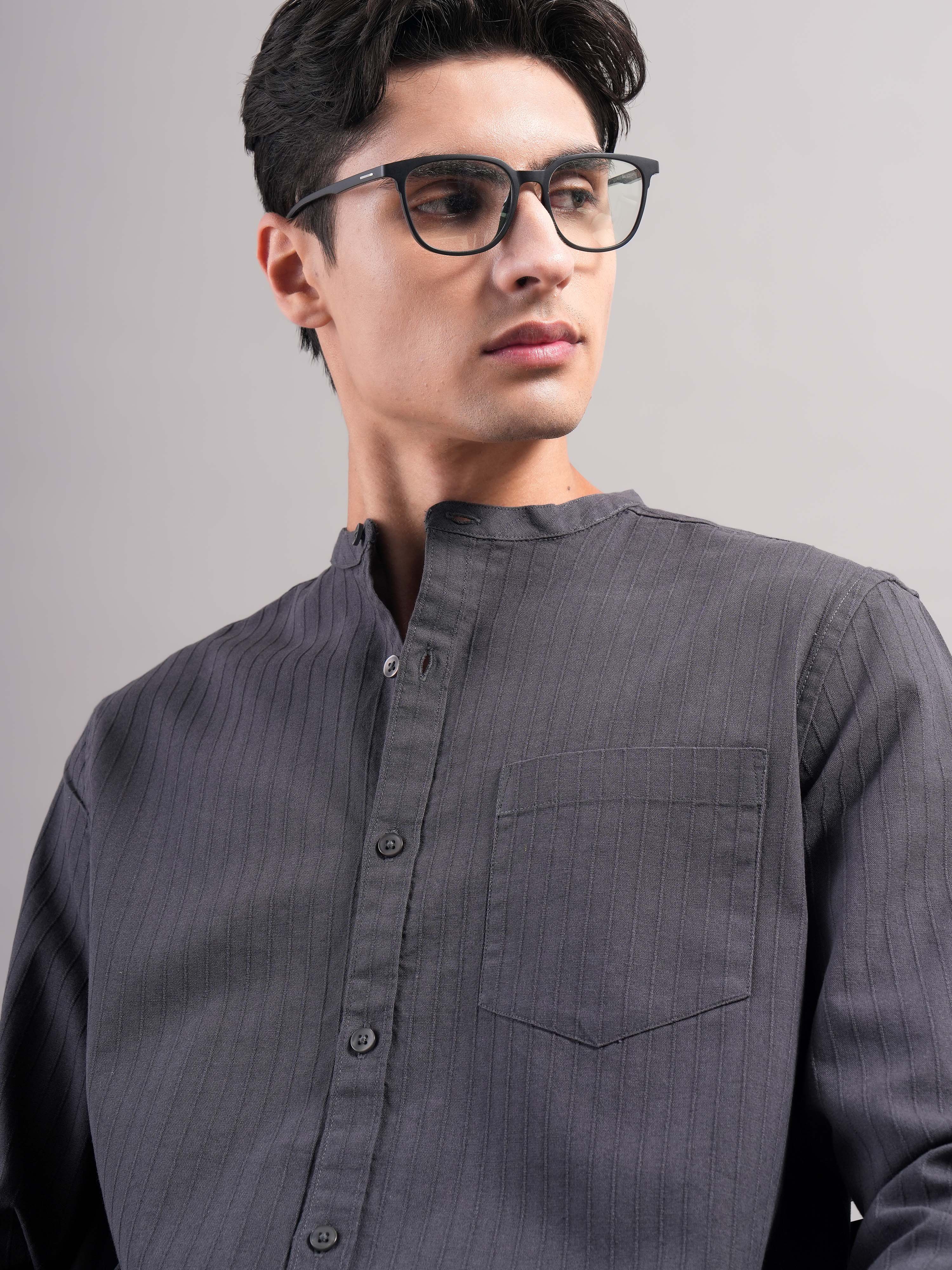 Men Cotton Striped Shirts