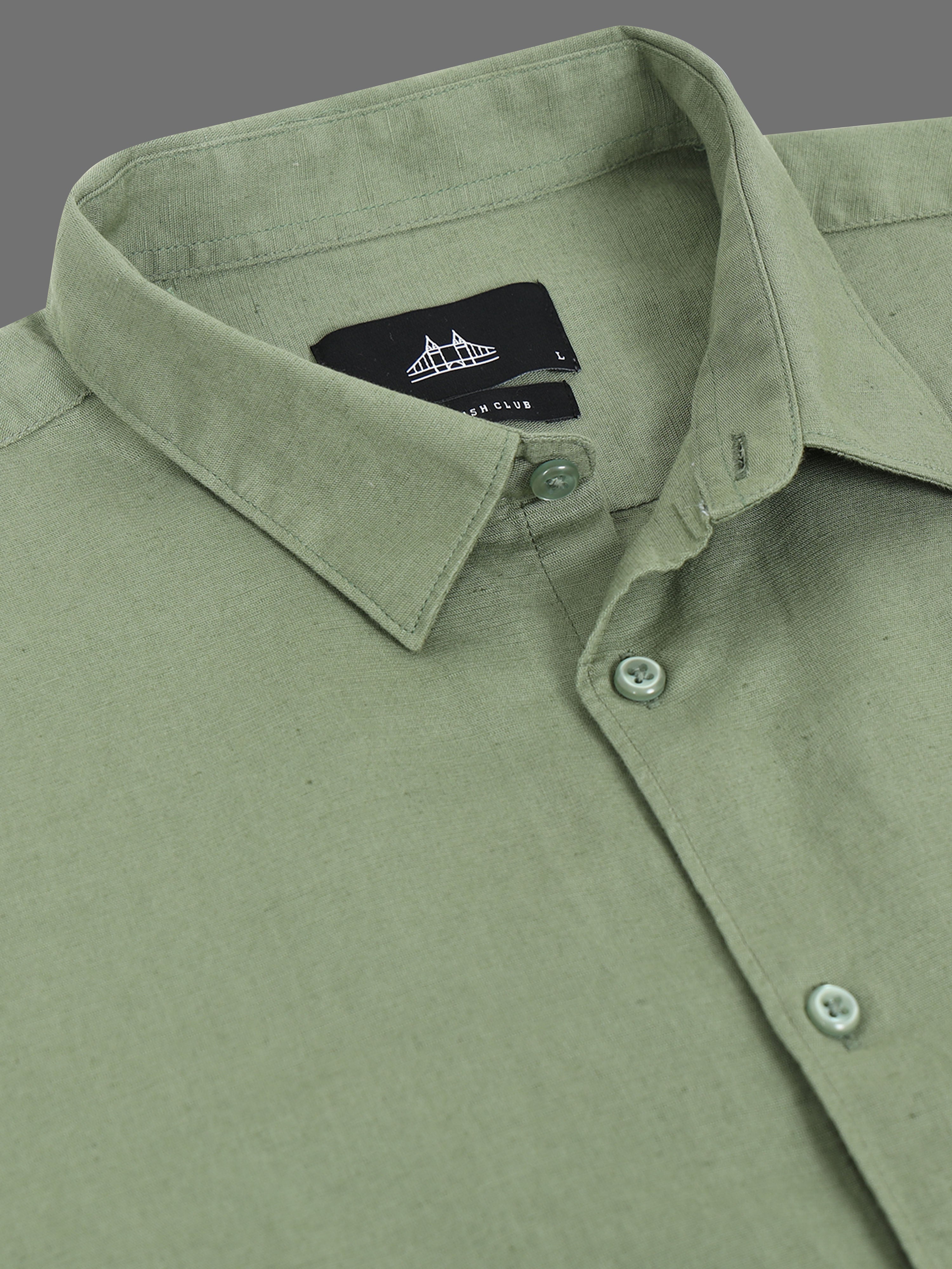 Men Green Slim Fit Shirt