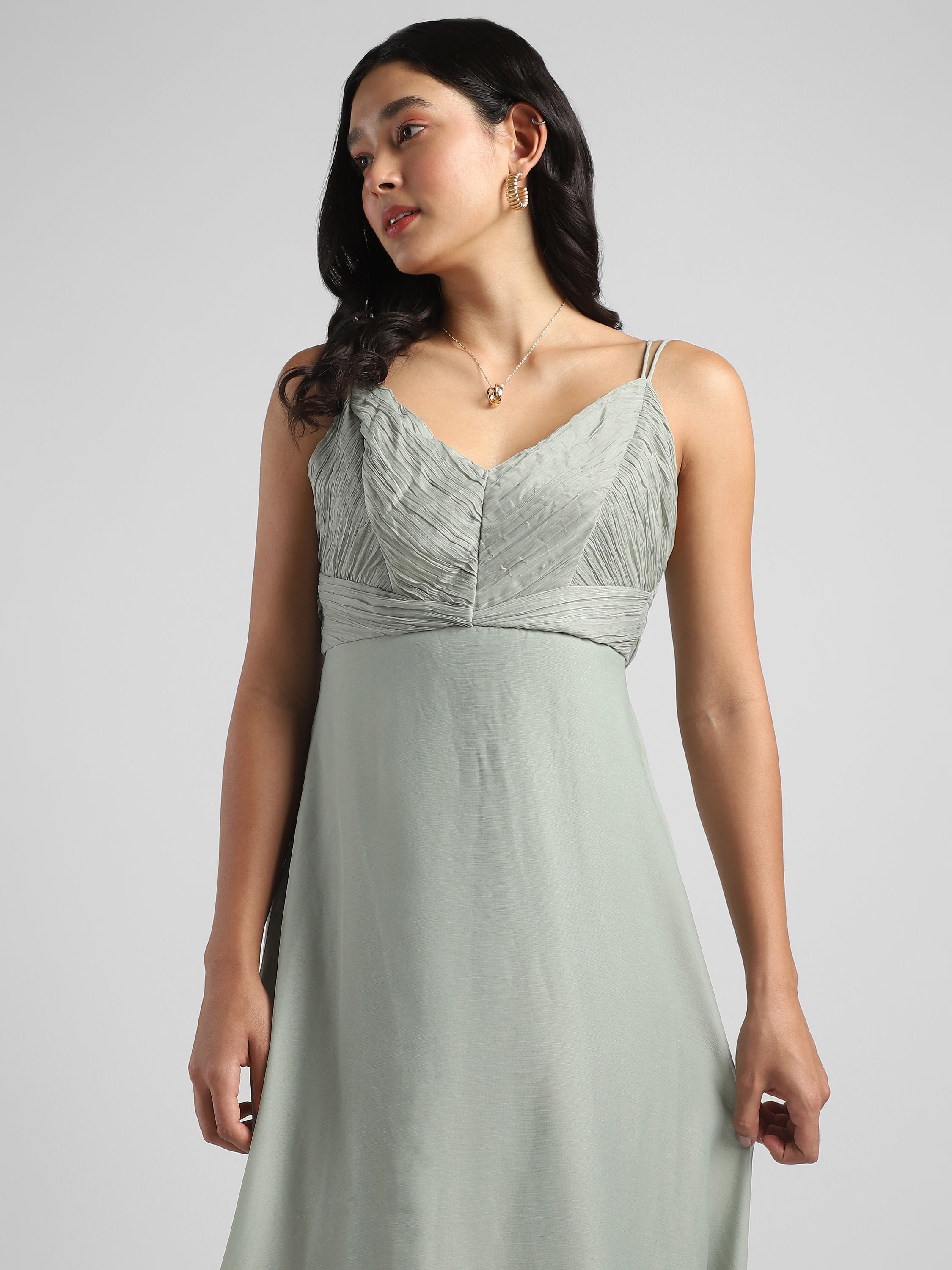 Women Green Maxi Dress