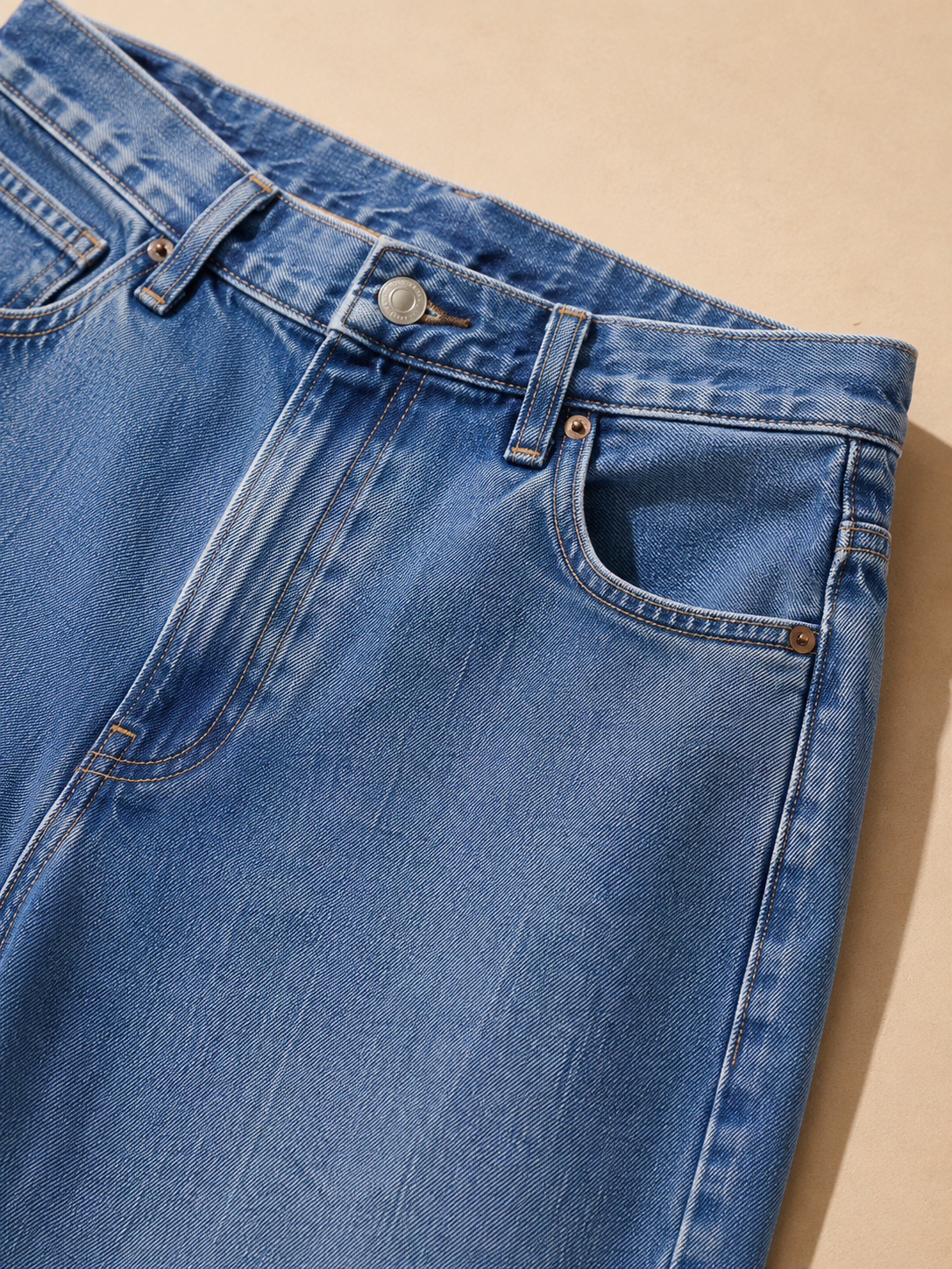 Men Blue Wide Leg Baggy Jeans