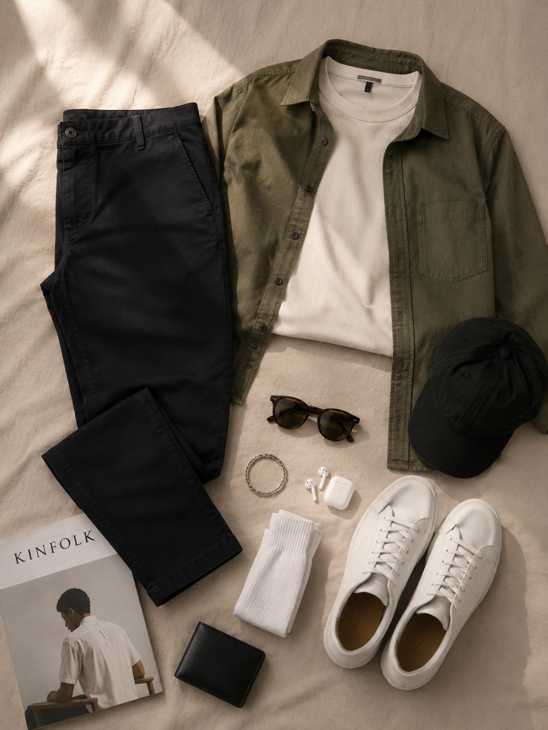 Men Black Tailored Stretchable Chinos