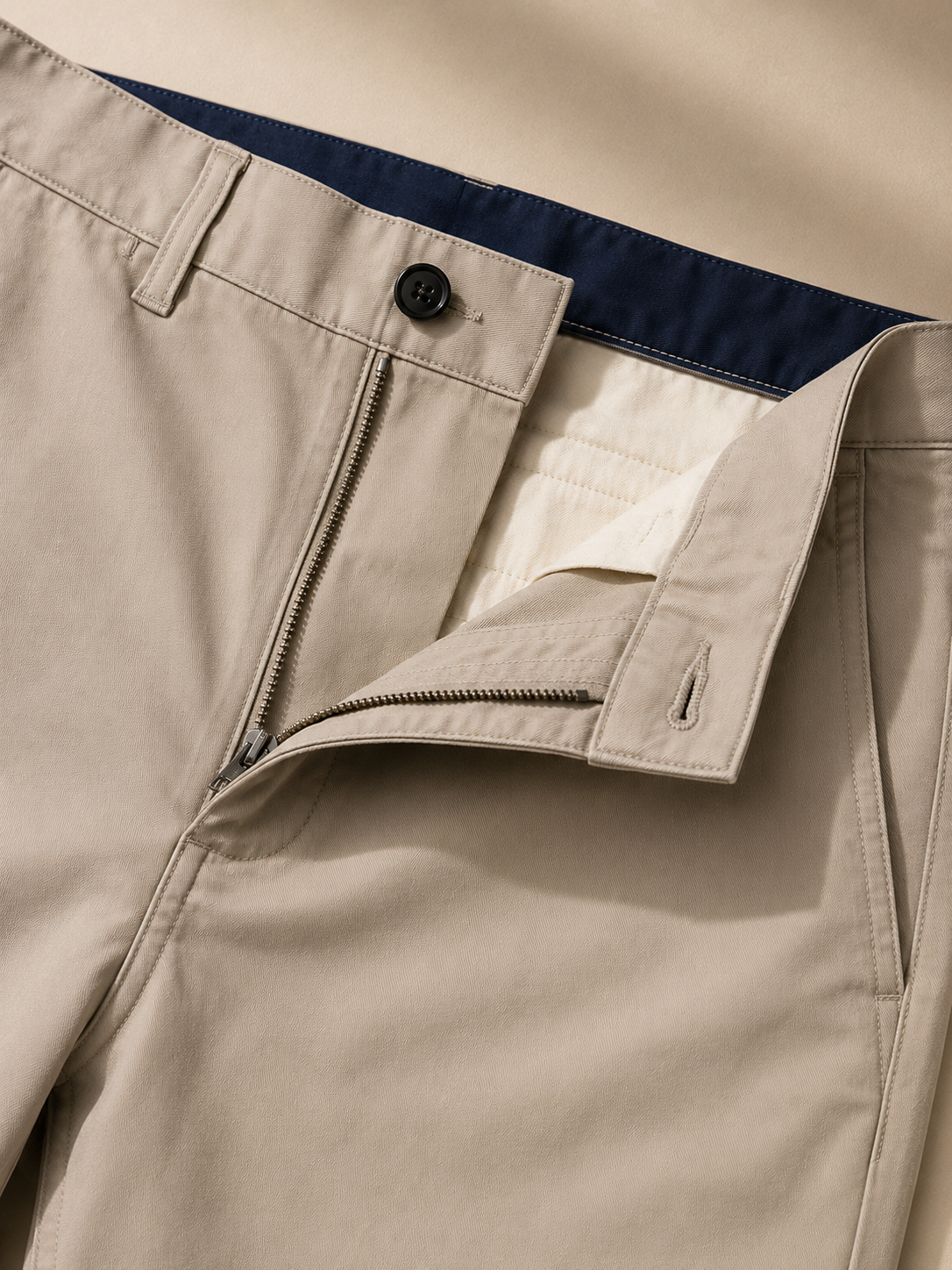 Men Beige Contemporary Chino Trousers