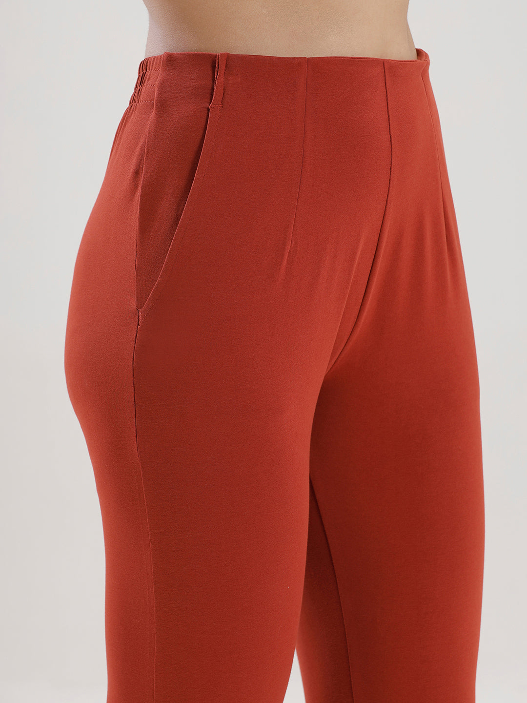 Women Orange Casual Pants