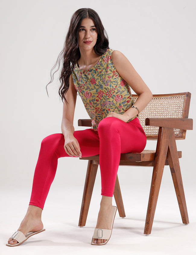 Women Red Festive Pants
