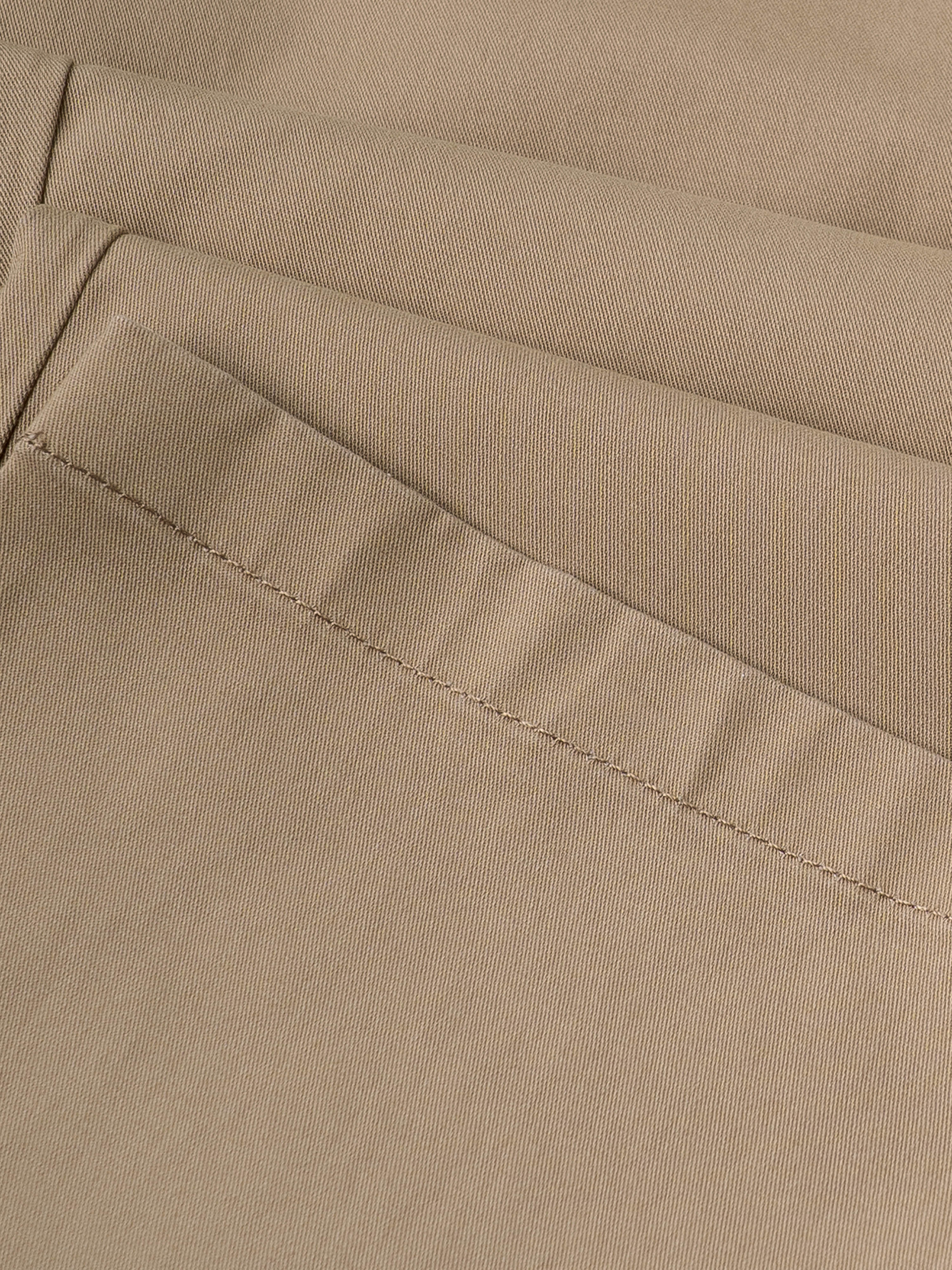 Men Khaki Smart Slim Fit Chinos