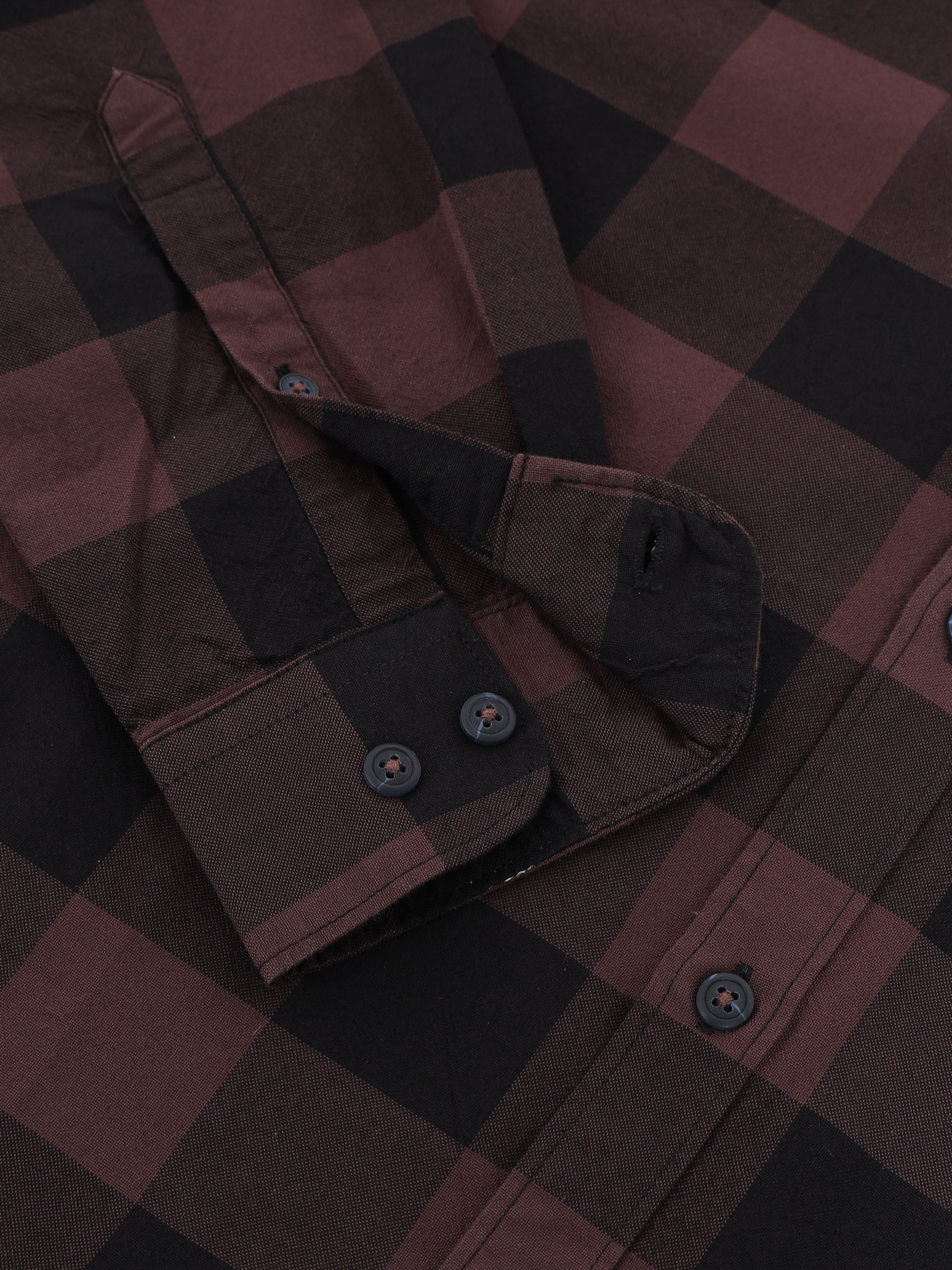 Men Purple Checked Shirt