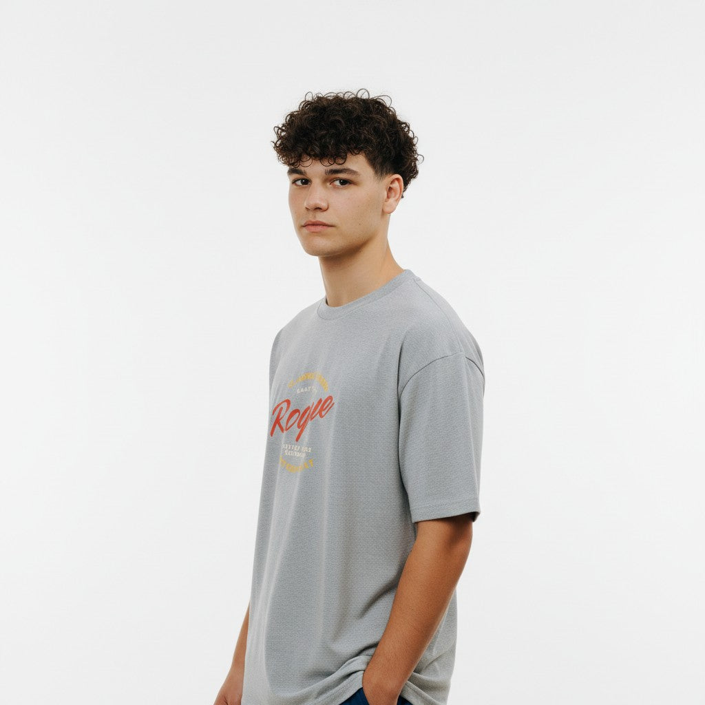 Men Oversized Cotton Printed T-Shirt