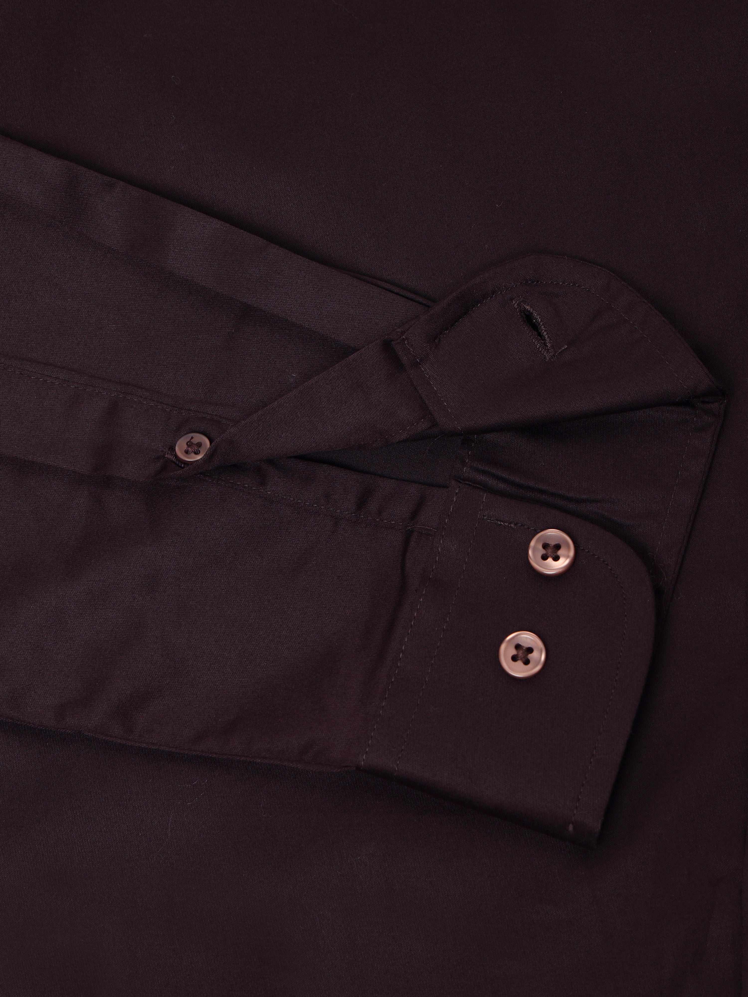 Men Brown Solid Shirt