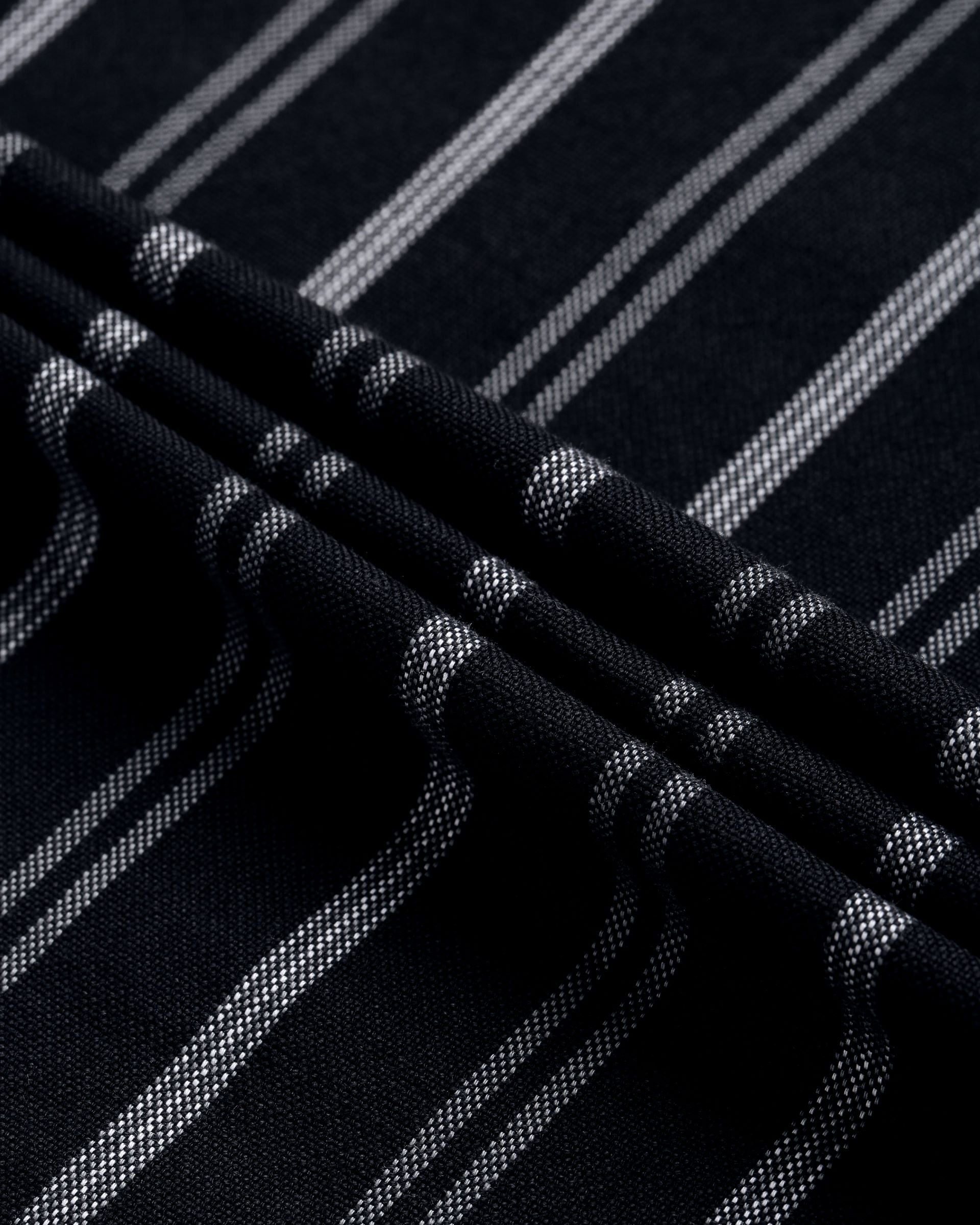 Men Black Striped Shirt
