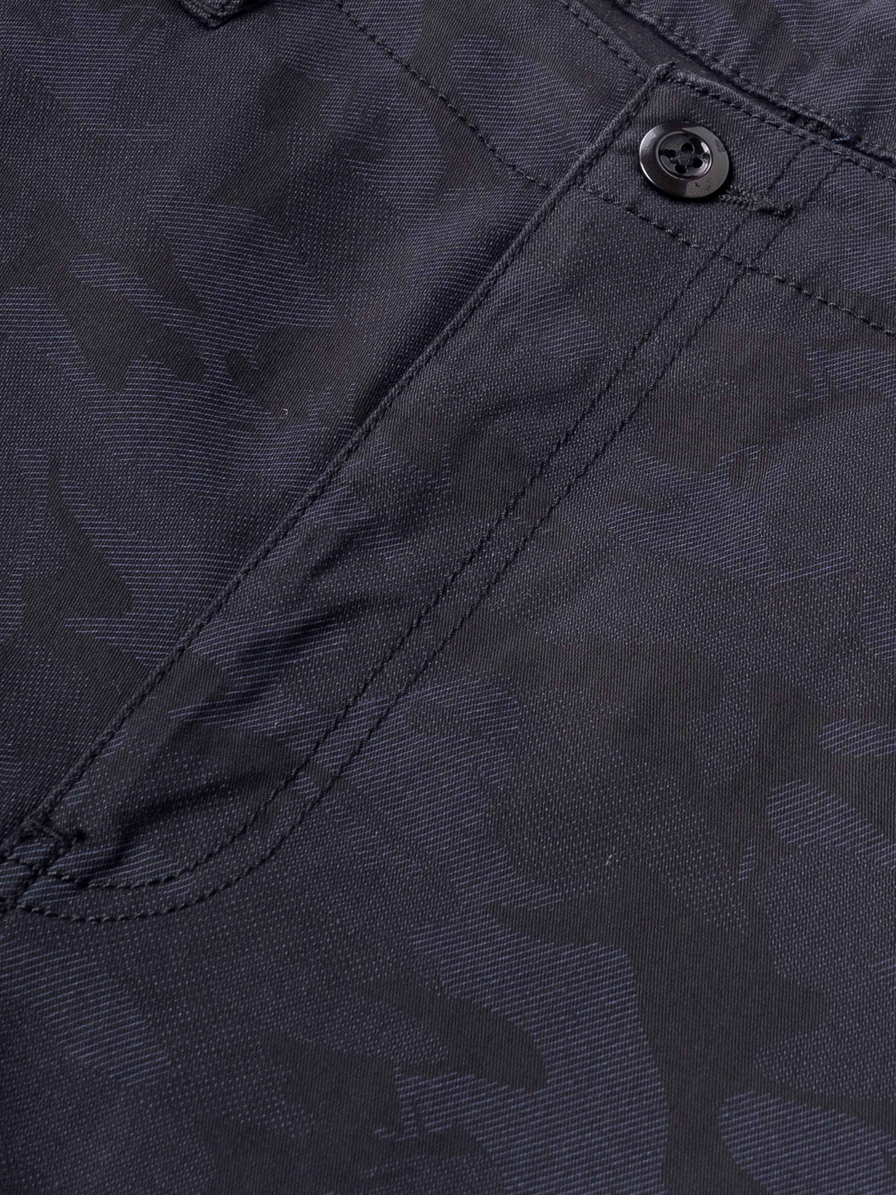 Men Blue Relaxed Fit Cargo Trouser