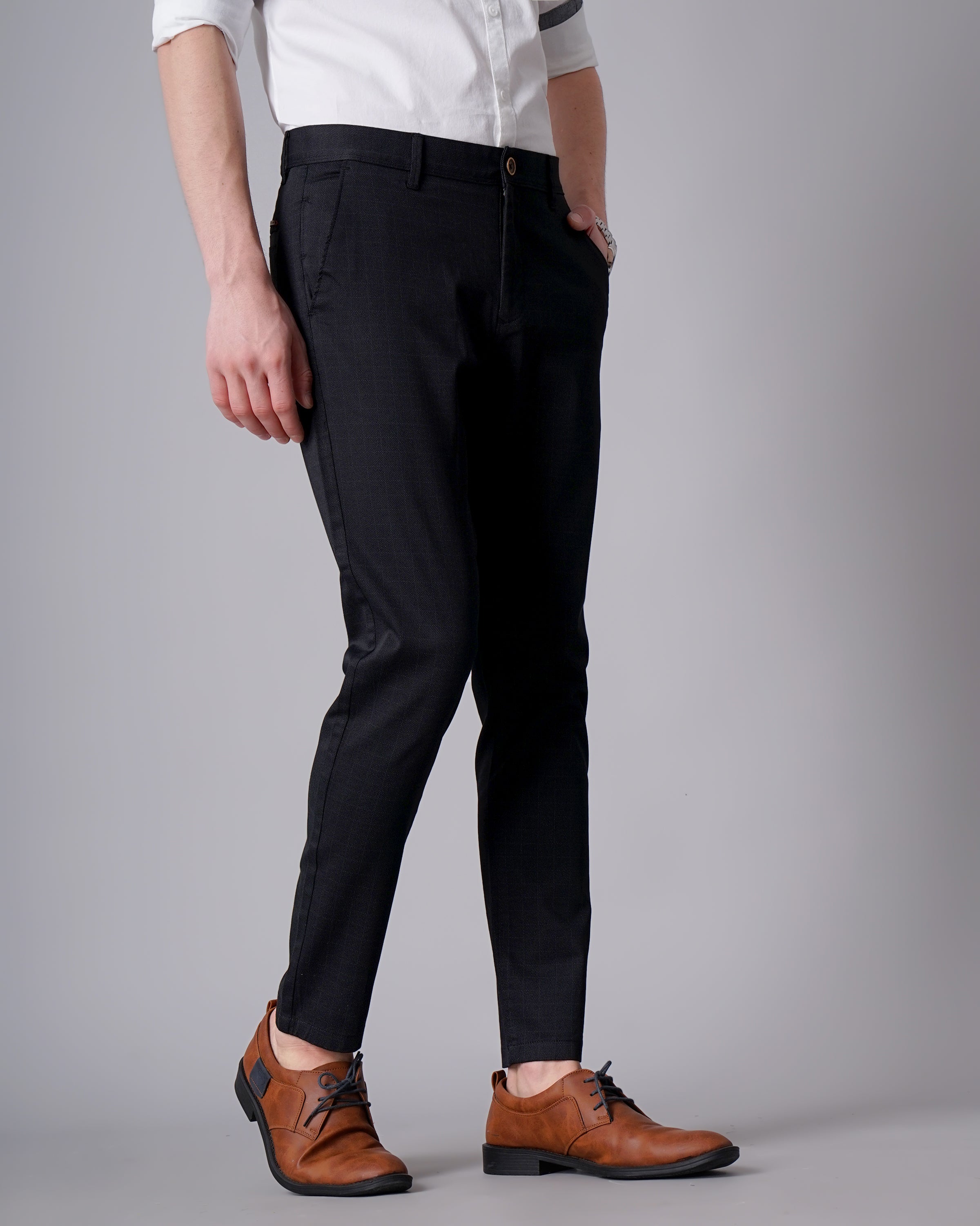 Men Black Trousers