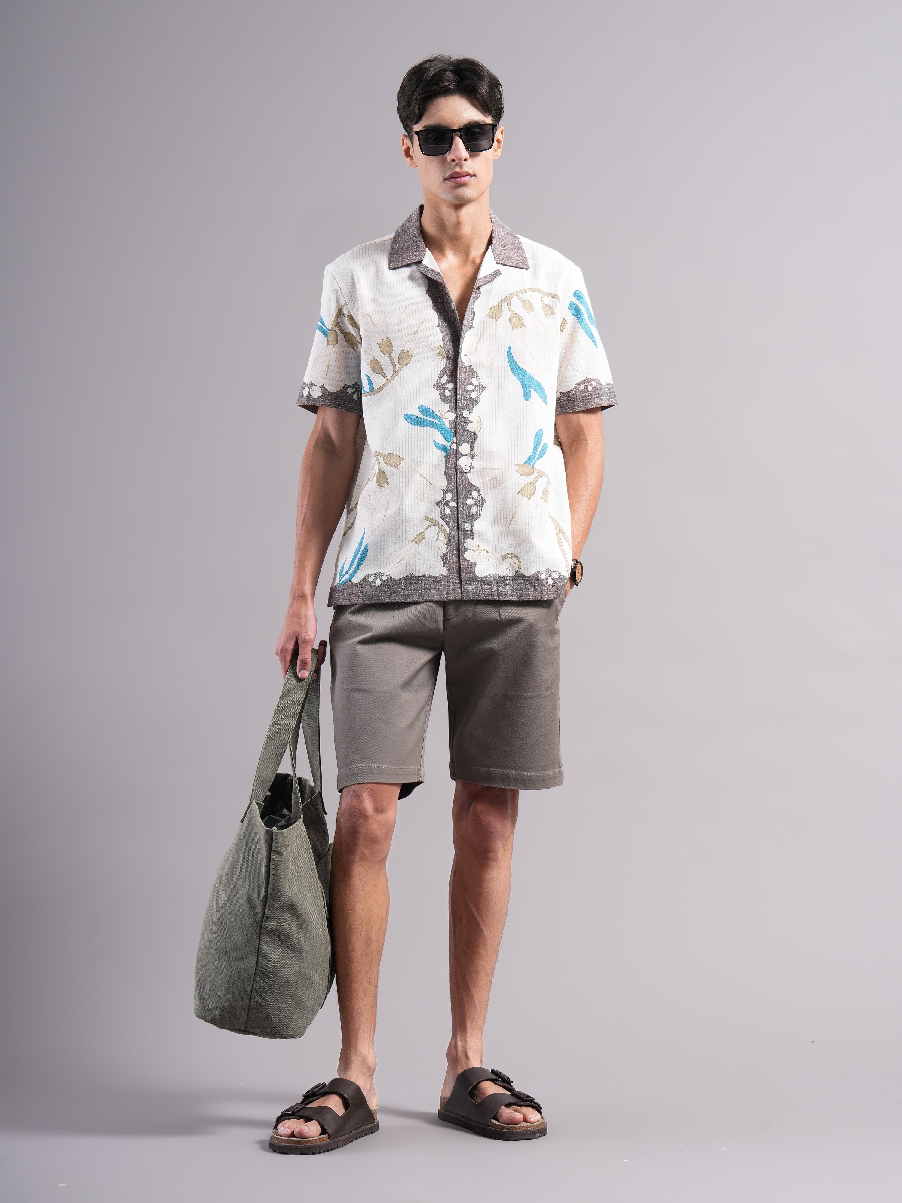 Men Polyester Printed Shirts