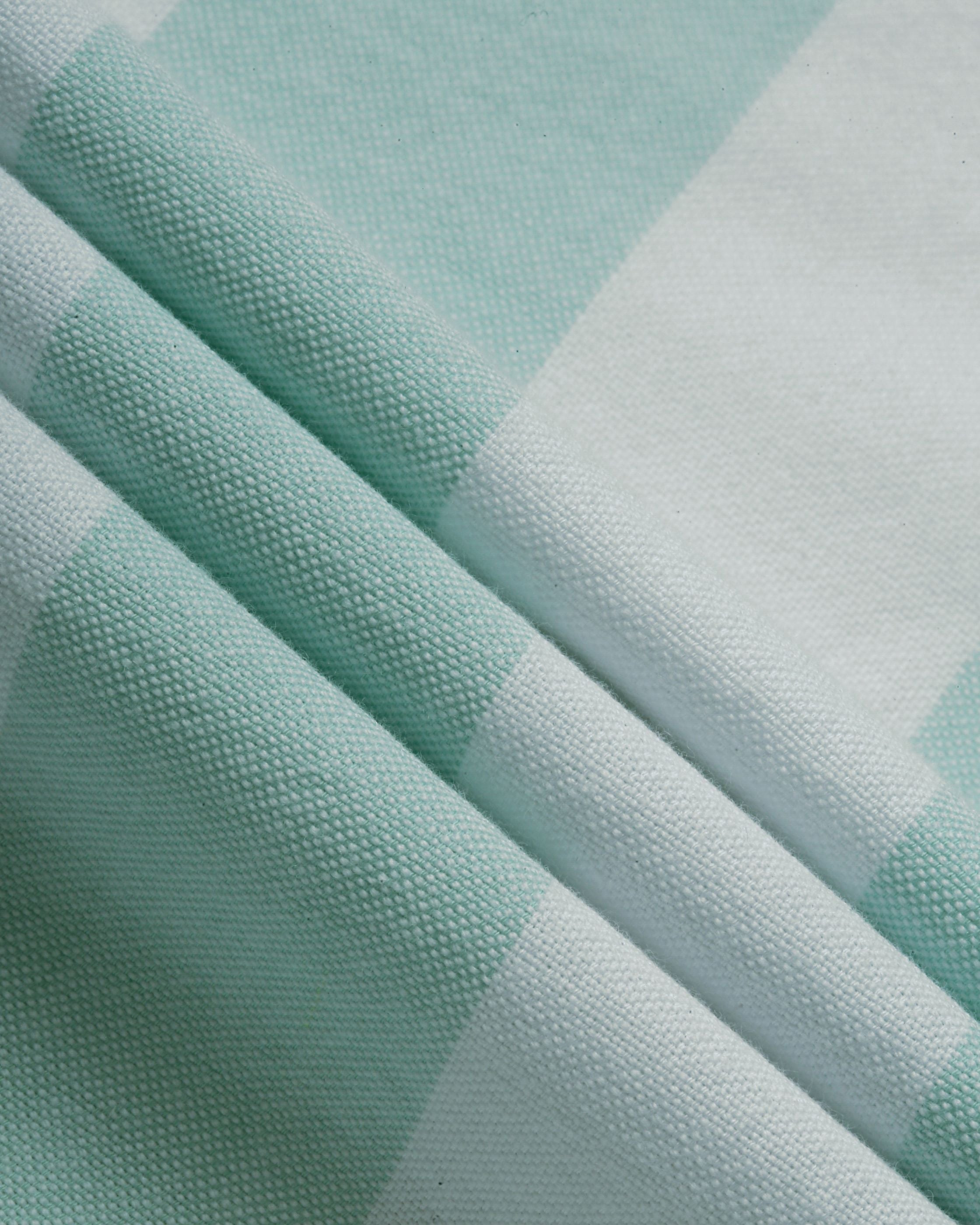 Men Green Striped Shirt