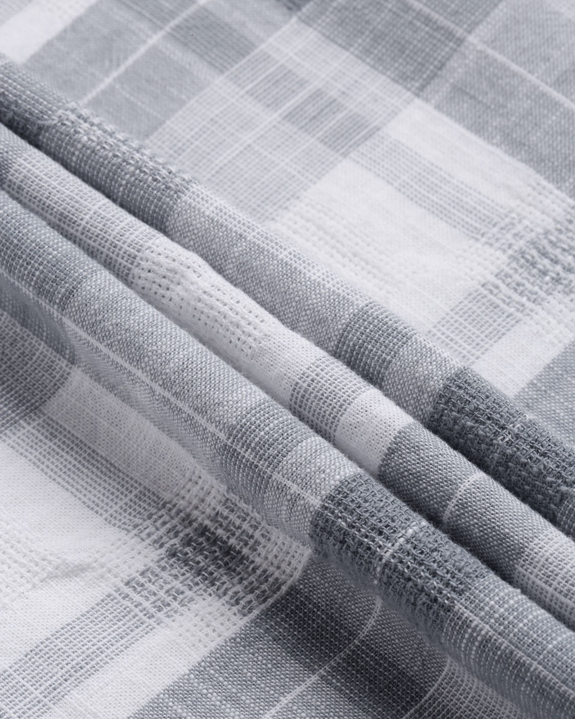 Men Grey Checked Shirt