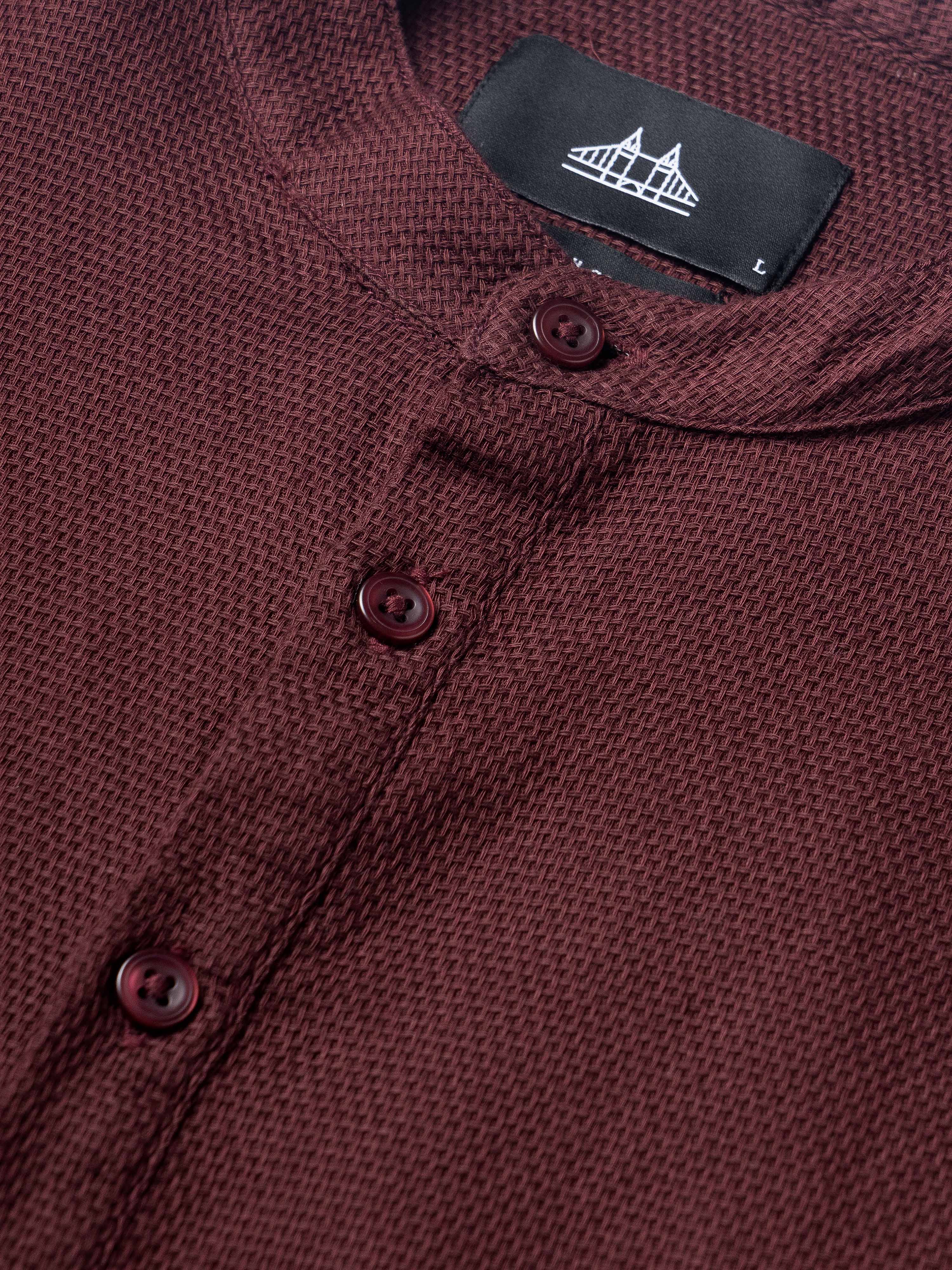 Men Copper Kurta Shirt
